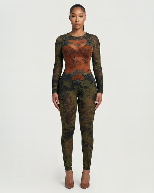 KALEYA Abstract Print Jumpsuit