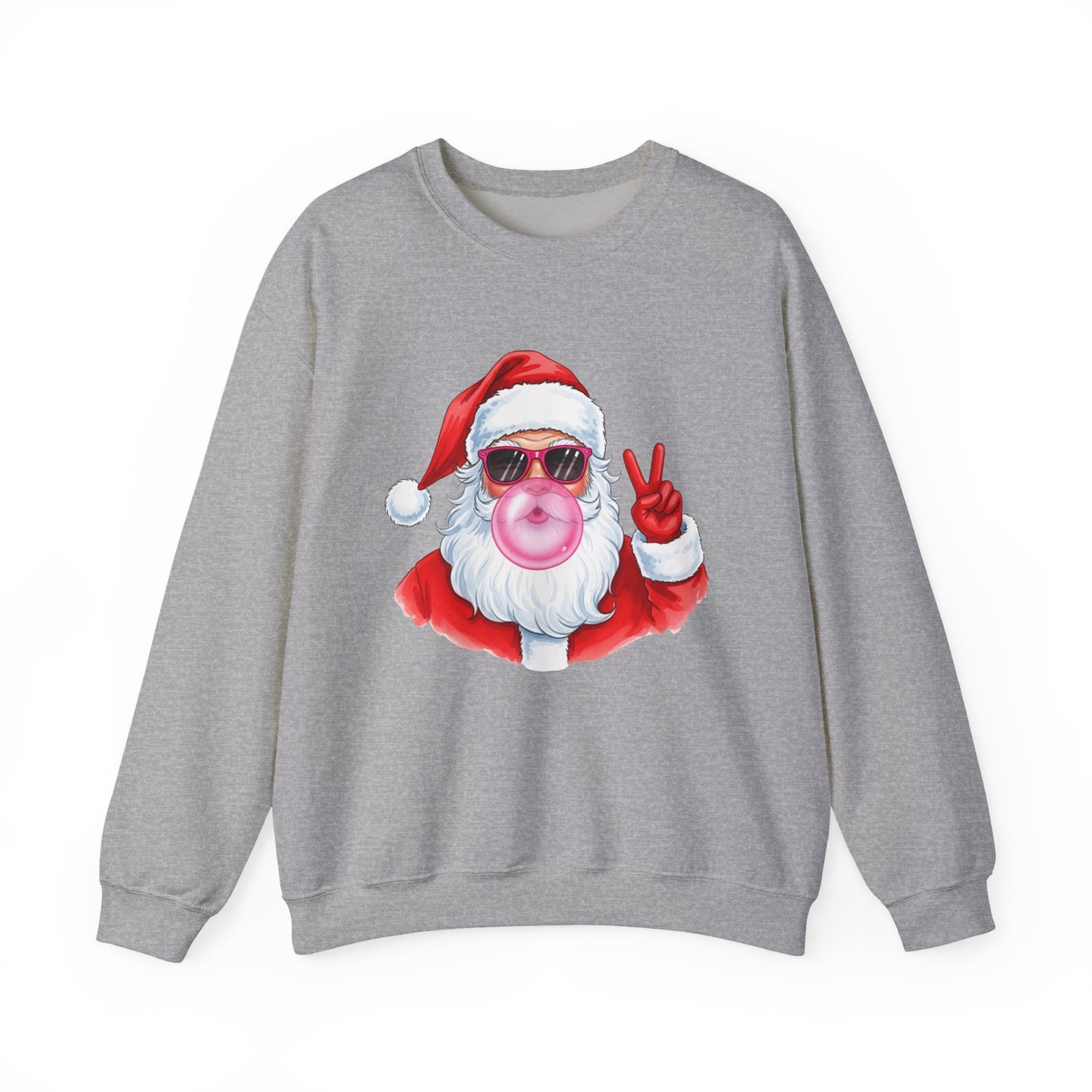 Santa Peace Christmas Crewneck Sweatshirt