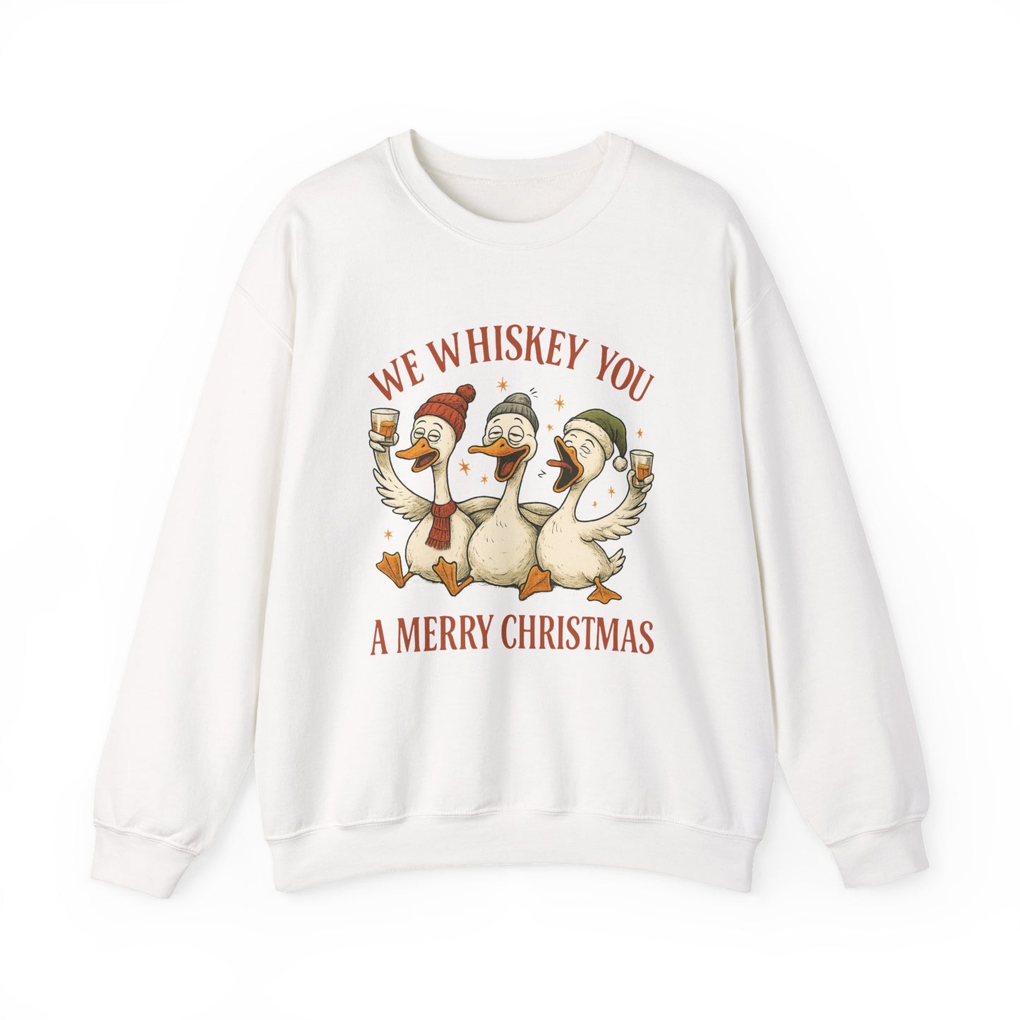 We Whiskey You A Merry Christmas Crewneck Sweatshirt - Samberule