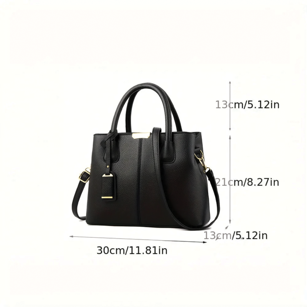 Martha - Vegan Leather Structured Handbag - Samberule