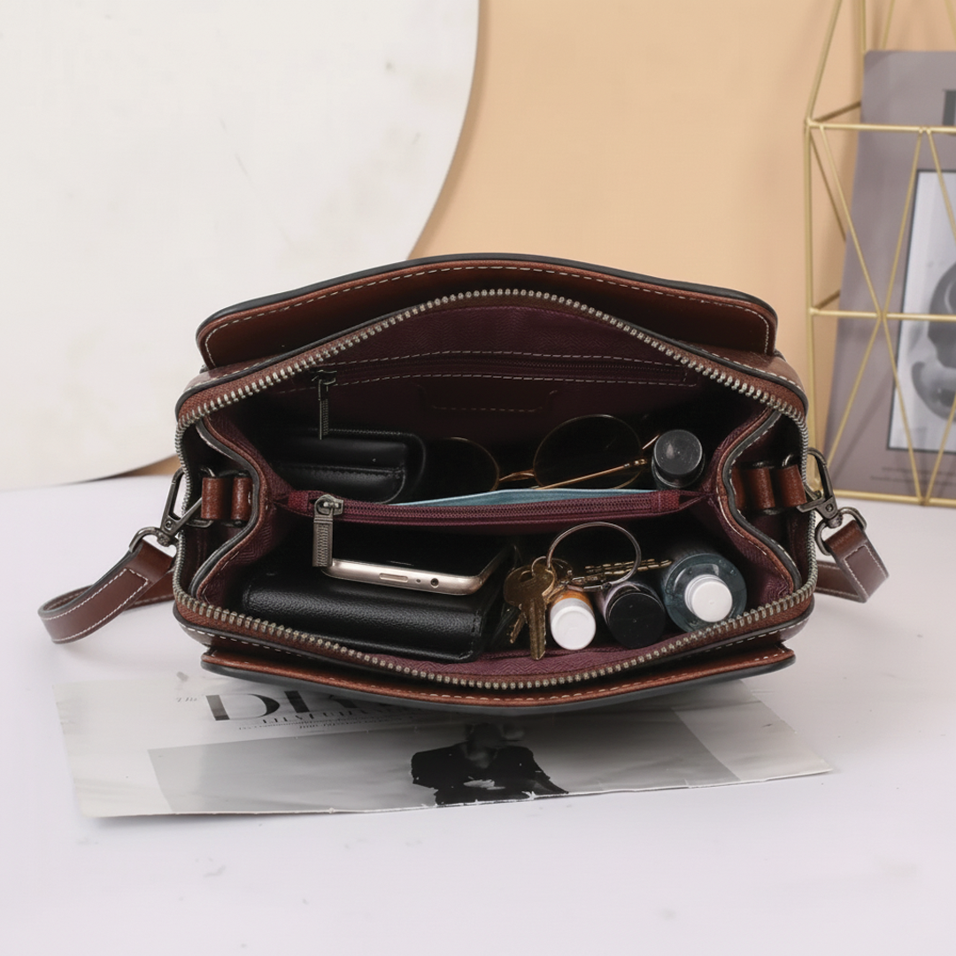 Ellen - Structured Satchel Handbag - Samberule