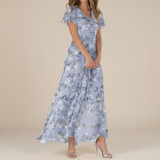Ann - Flutter Sleeve Maxi Dress - Samberule