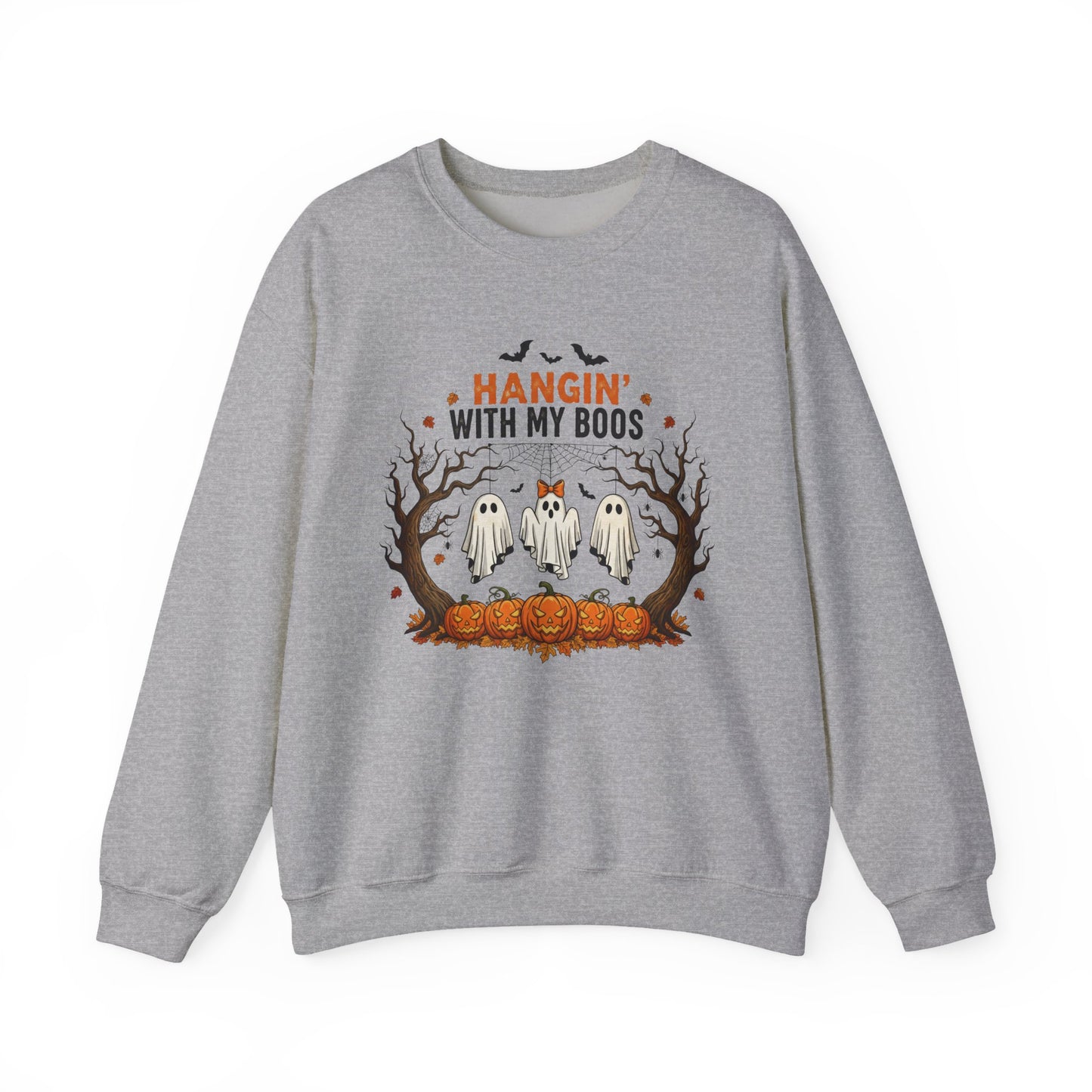 Hangin' With My Boos Halloween Crewneck Sweatshirt - Samberule