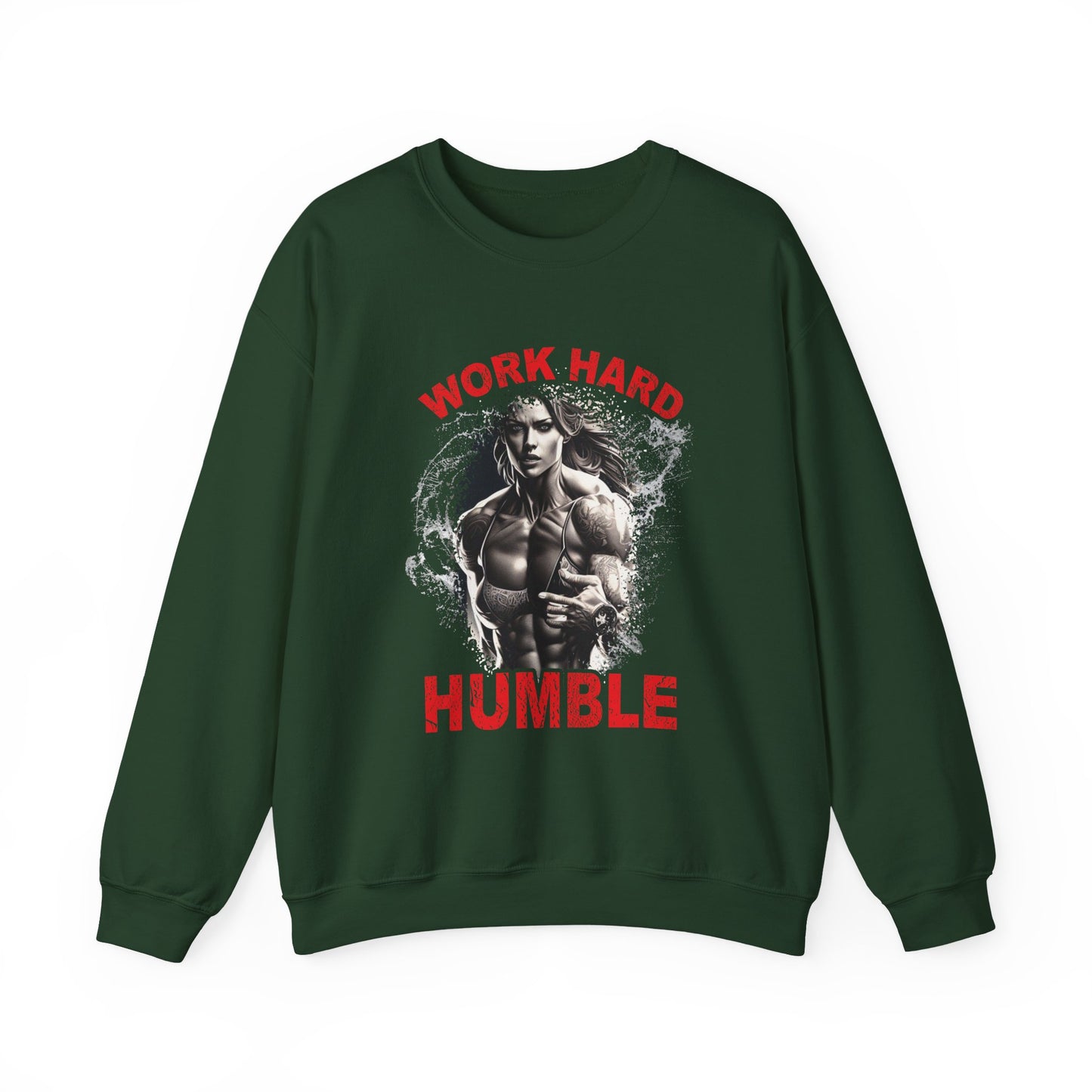Work Hard & Humble Gym Crewneck Sweatshirt
