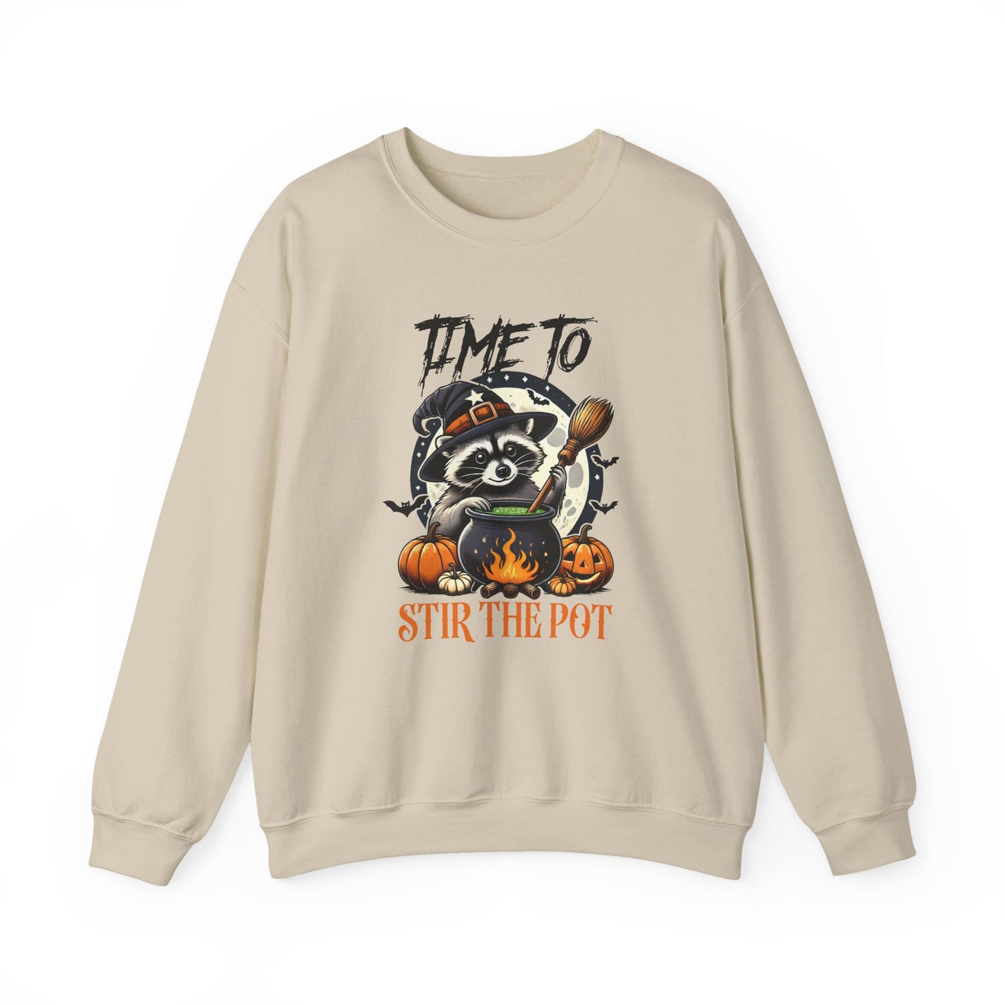 Feral Raccoon Halloween Crewneck Sweatshirt - Samberule