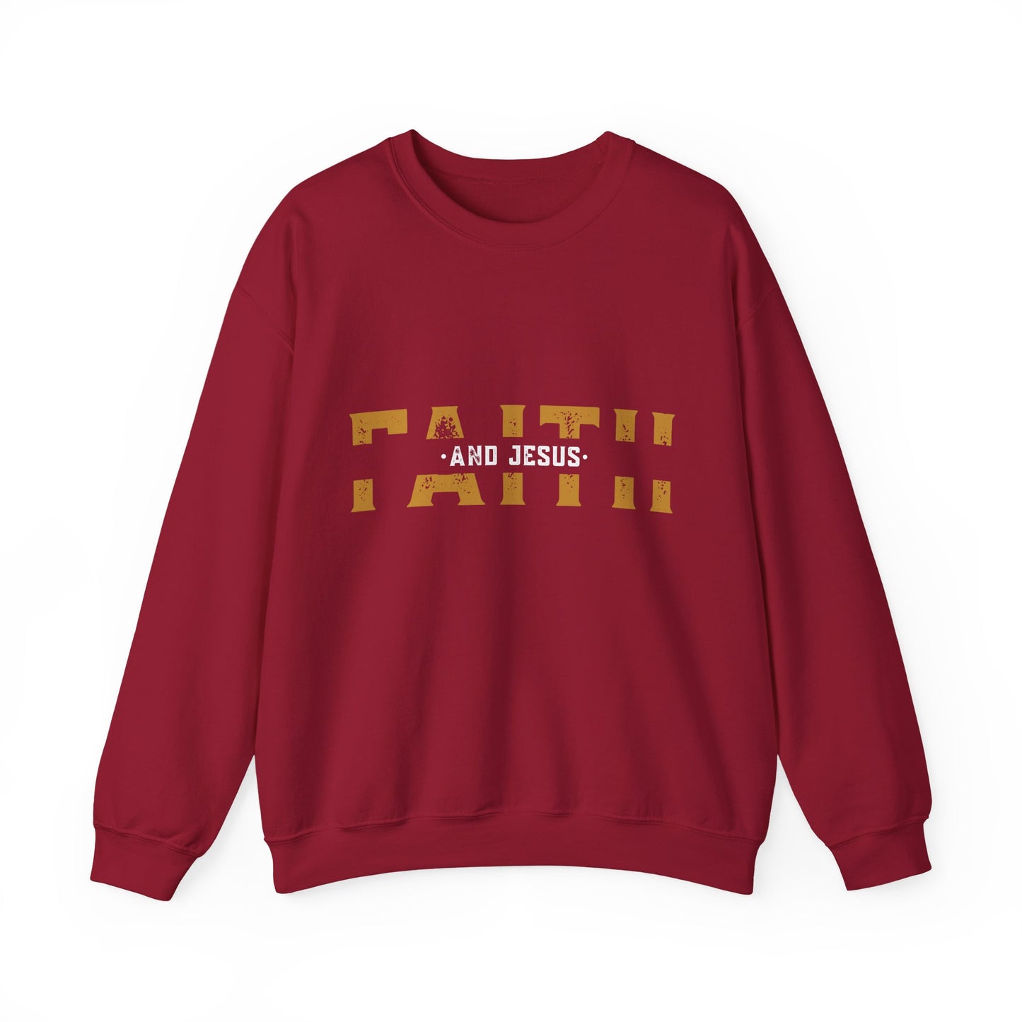 "Faith and Jesus" Faith Crewneck Sweatshirt