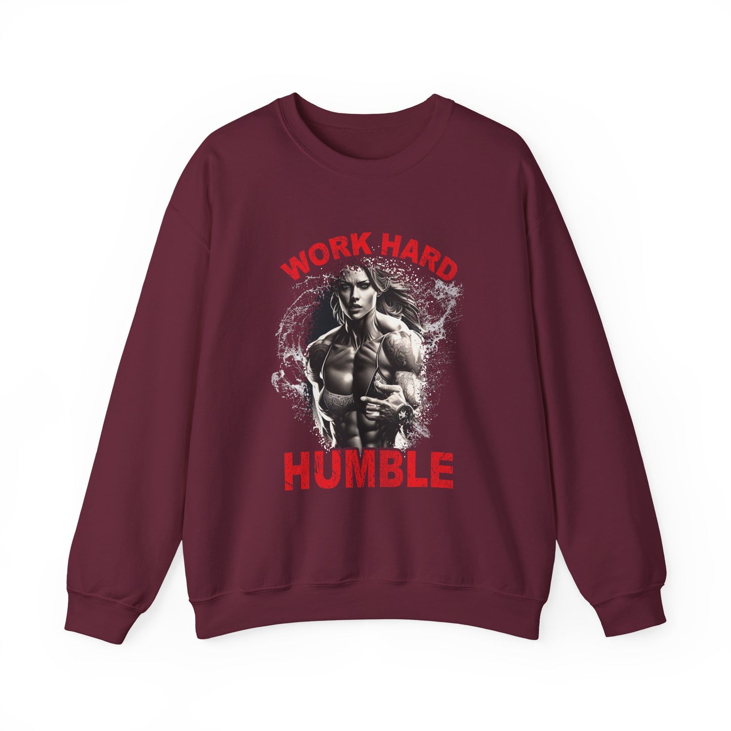 Work Hard & Humble Gym Crewneck Sweatshirt