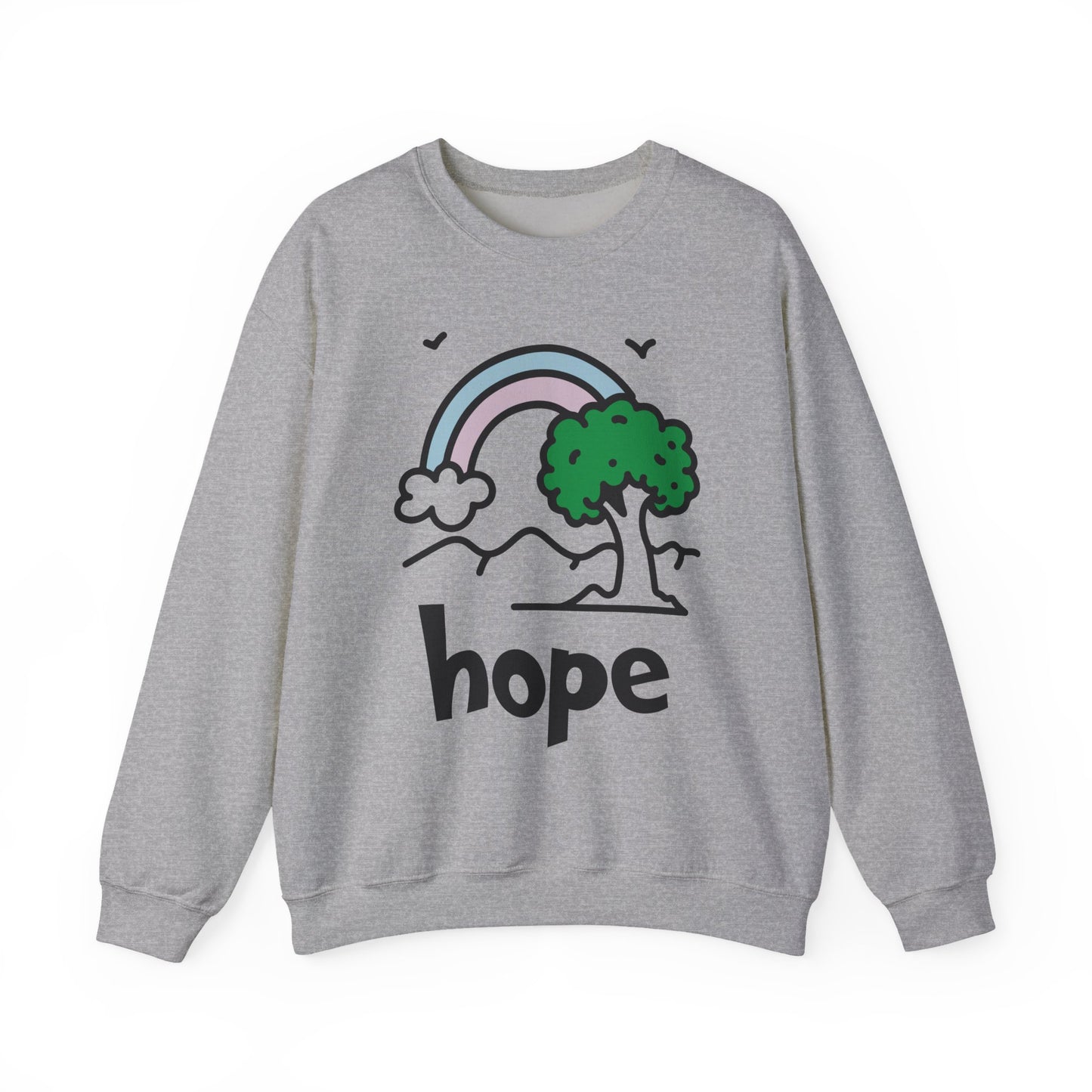 Rainbow Hope Faith Crewneck Sweatshirt