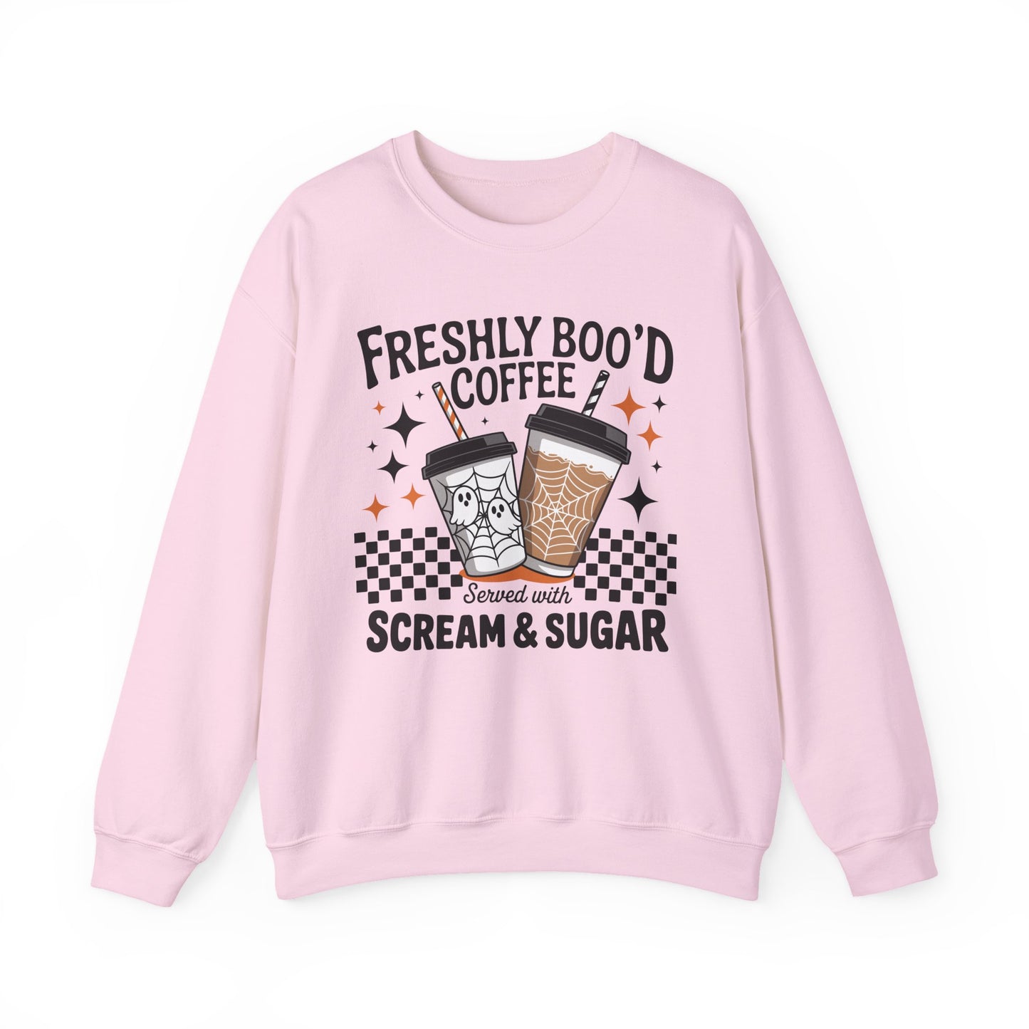 Freshly Boo'd Coffee Halloween Crewneck Sweatshirt - Samberule