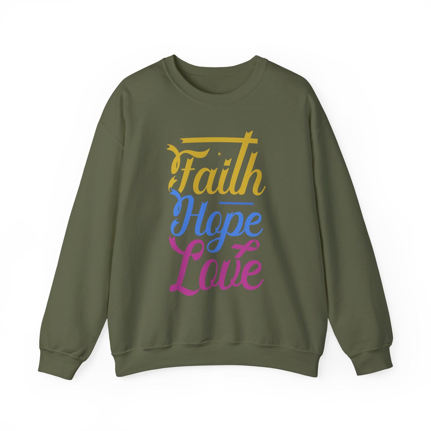 "Faith Hope Love" Faith Crewneck Sweatshirt