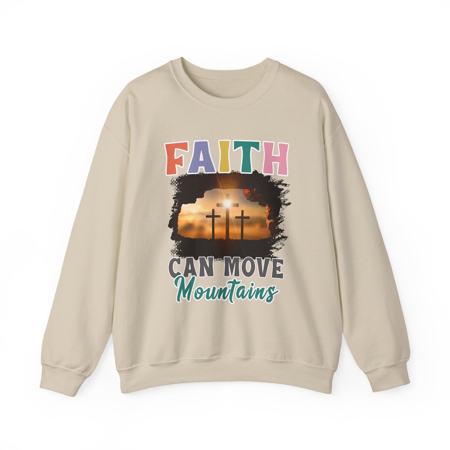 "Faith Can Move Mountain" Faith Crewneck Sweatshirt