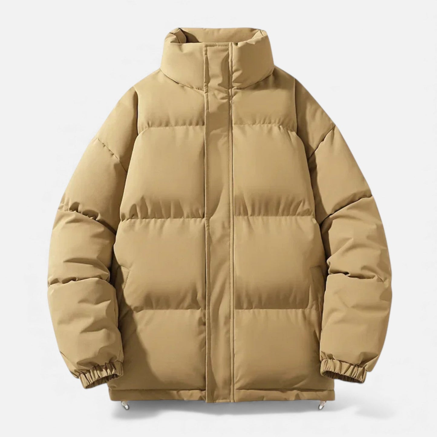 Unisex Cotton Puffer Jacket with Stand Collar - Samberule