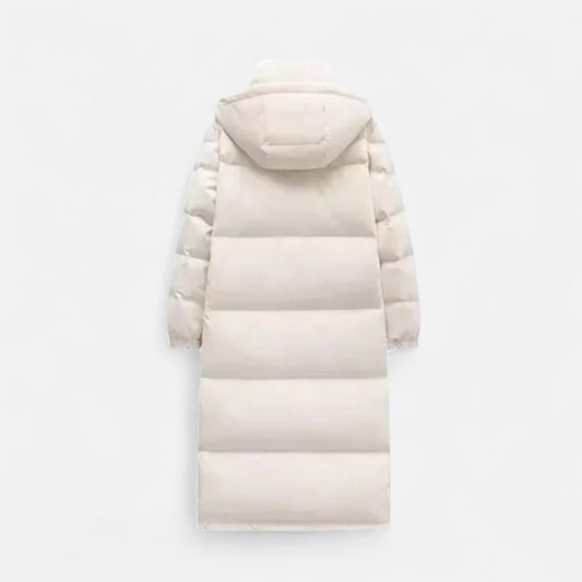 Unisex Long Hooded Puffer Jacket - Samberule