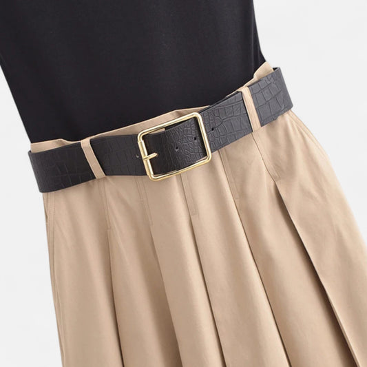 Women’s Knitted Midi Dress with belt - Samberule