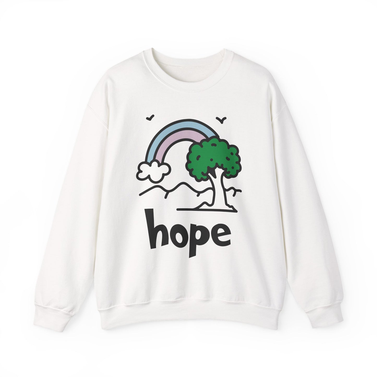 Rainbow Hope Faith Crewneck Sweatshirt