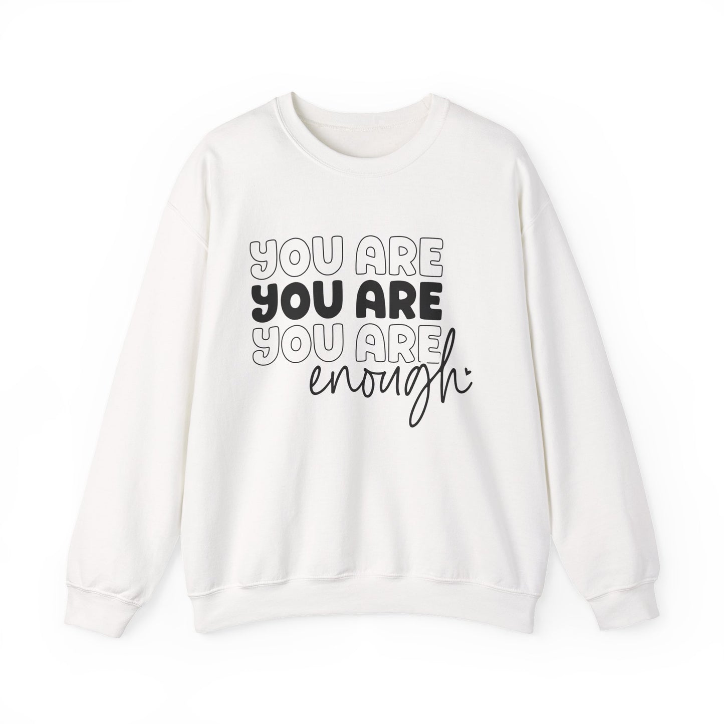 You Are Enough Mental Health Crewneck Sweatshirt