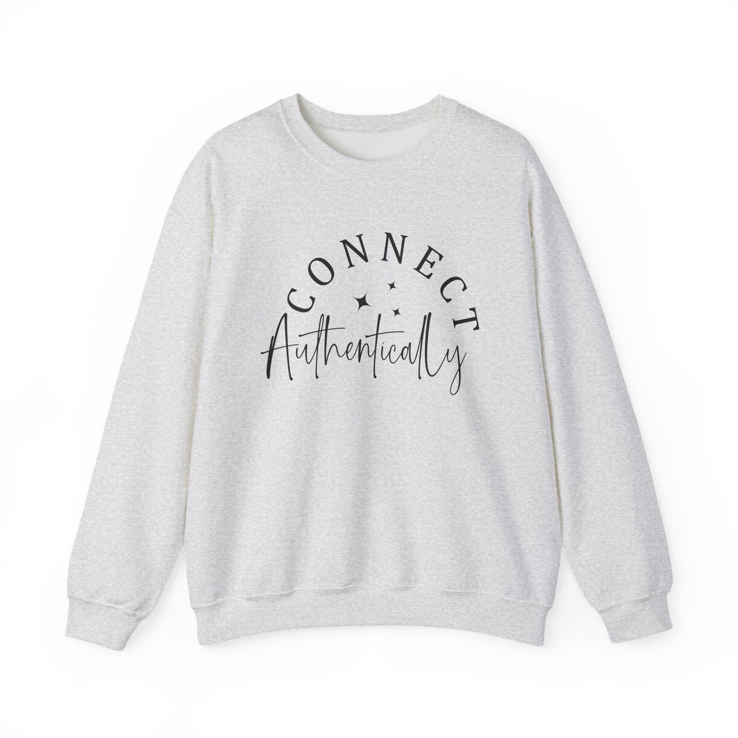 "Connect Authentically" Mental Health Crewneck Sweatshirt