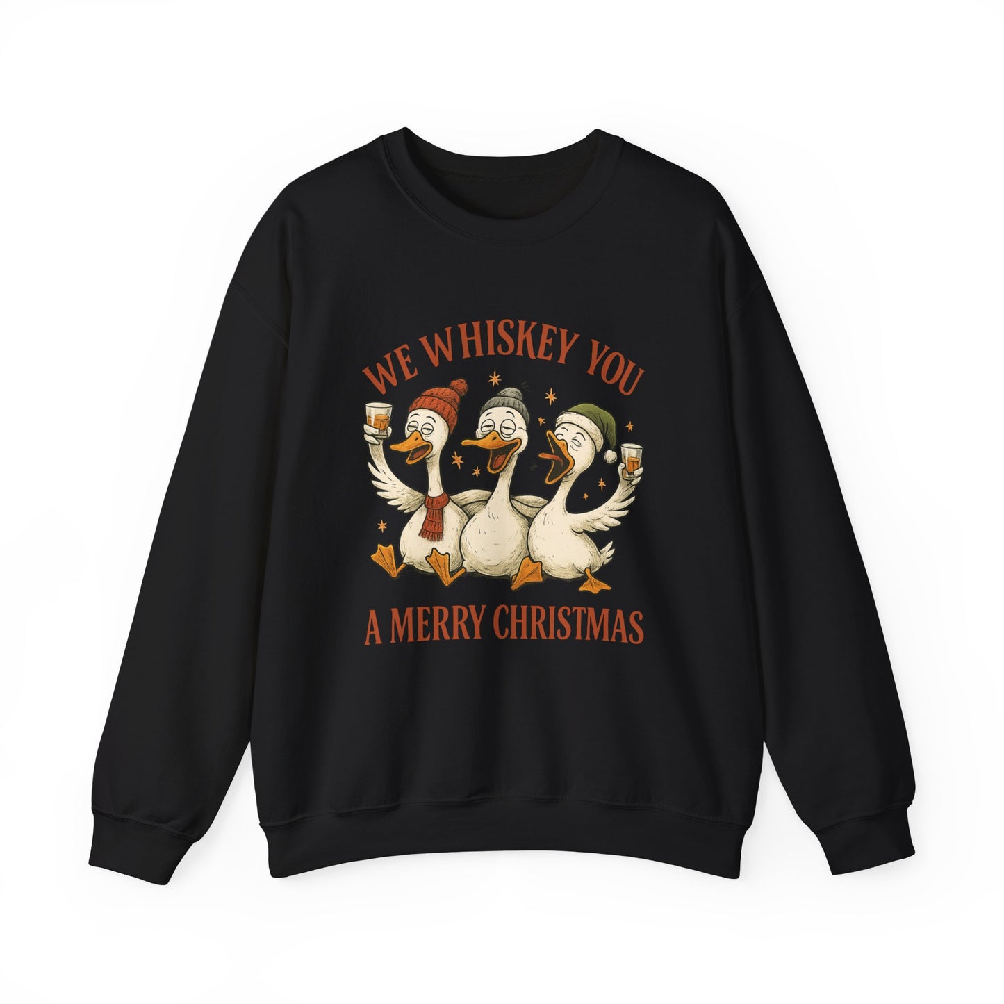 We Whiskey You A Merry Christmas Crewneck Sweatshirt - Samberule