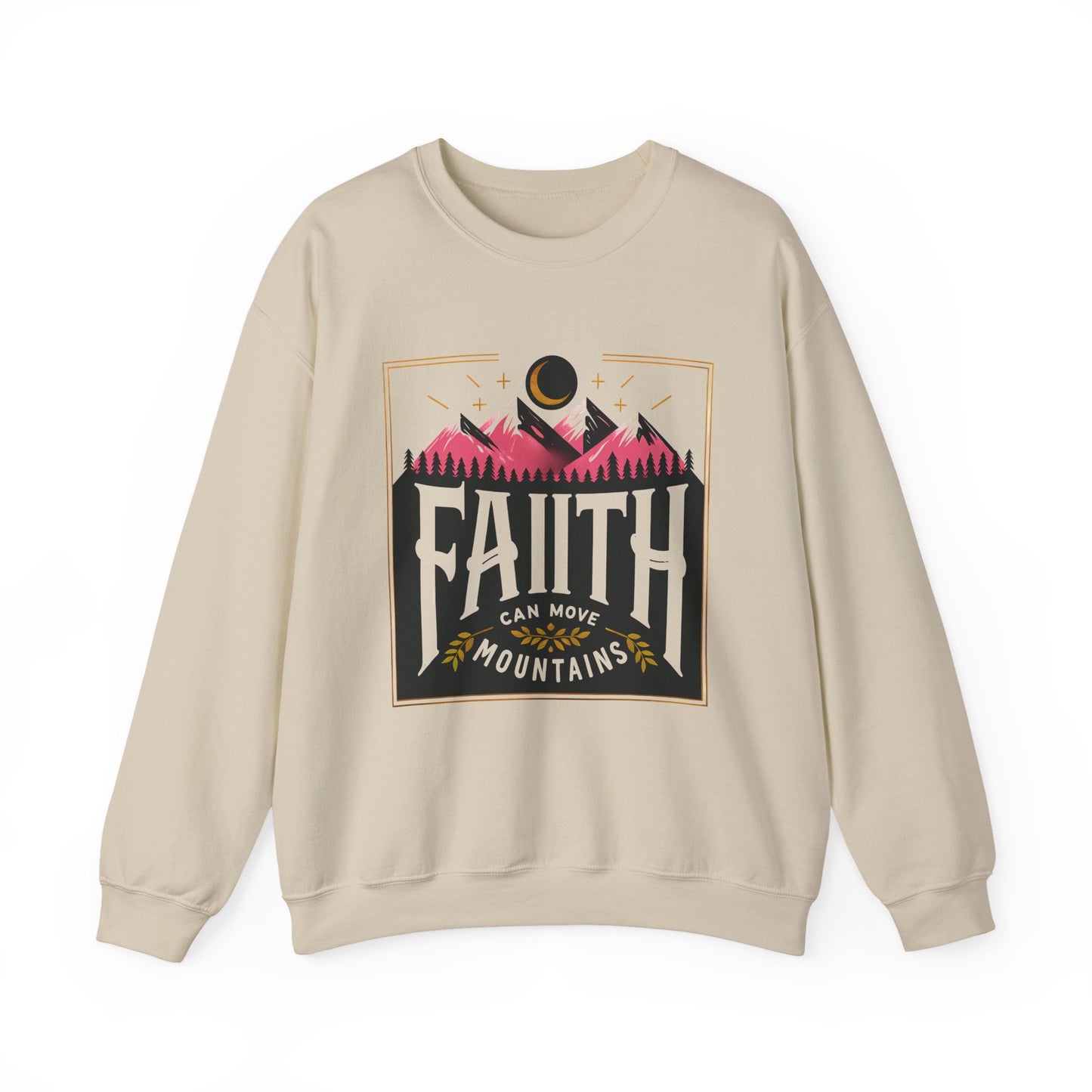 "Faith Can Move Mountains" Faith Crewneck Sweatshirt
