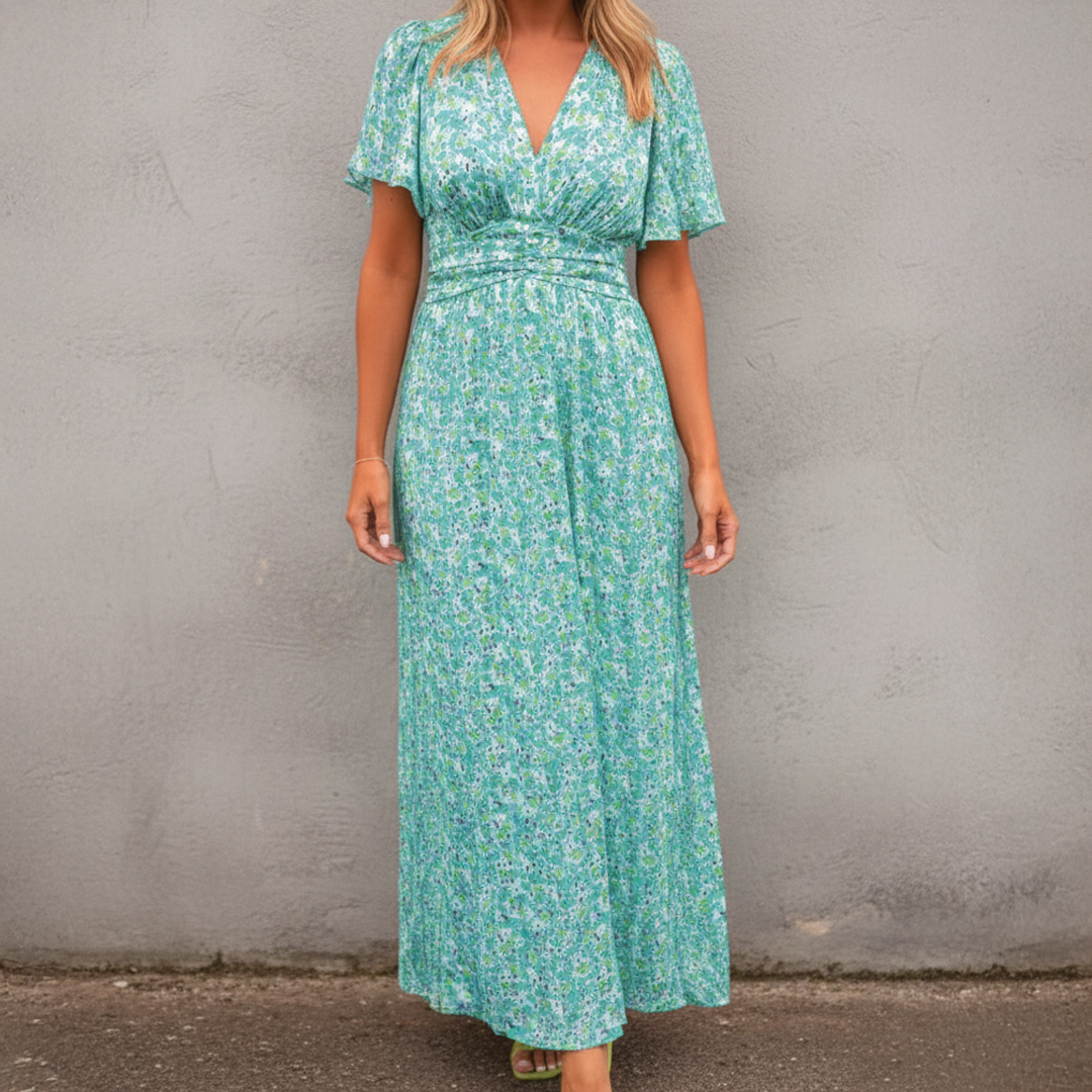 Alice - Floral Elegance Maxi Dress - Samberule