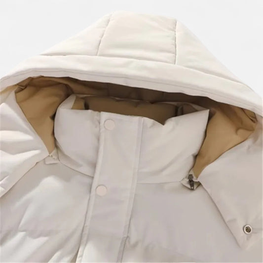 Men’s Padded Jacket with Detachable Hood