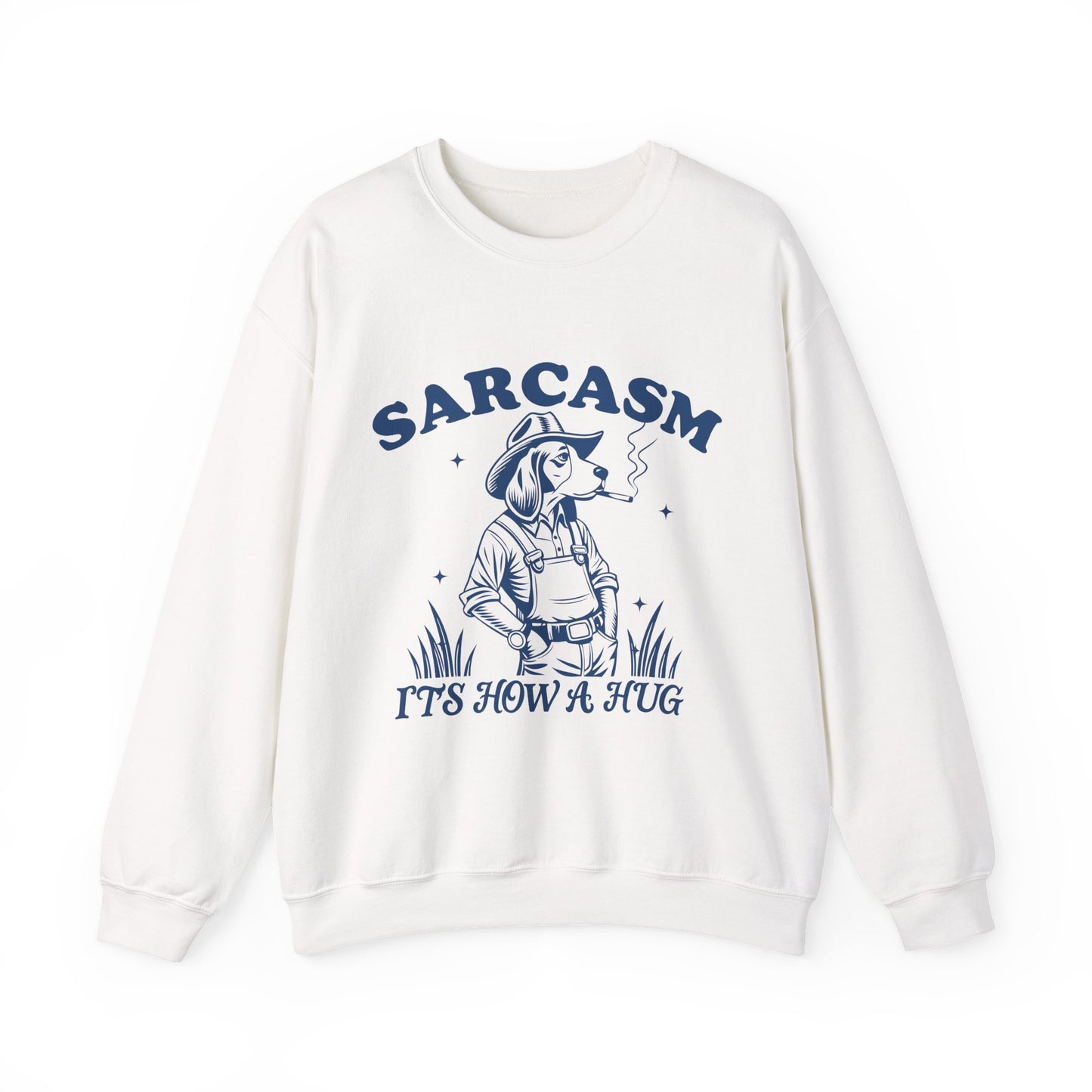 Sarcastic Dog Sarcasm Crewneck Sweatshirt