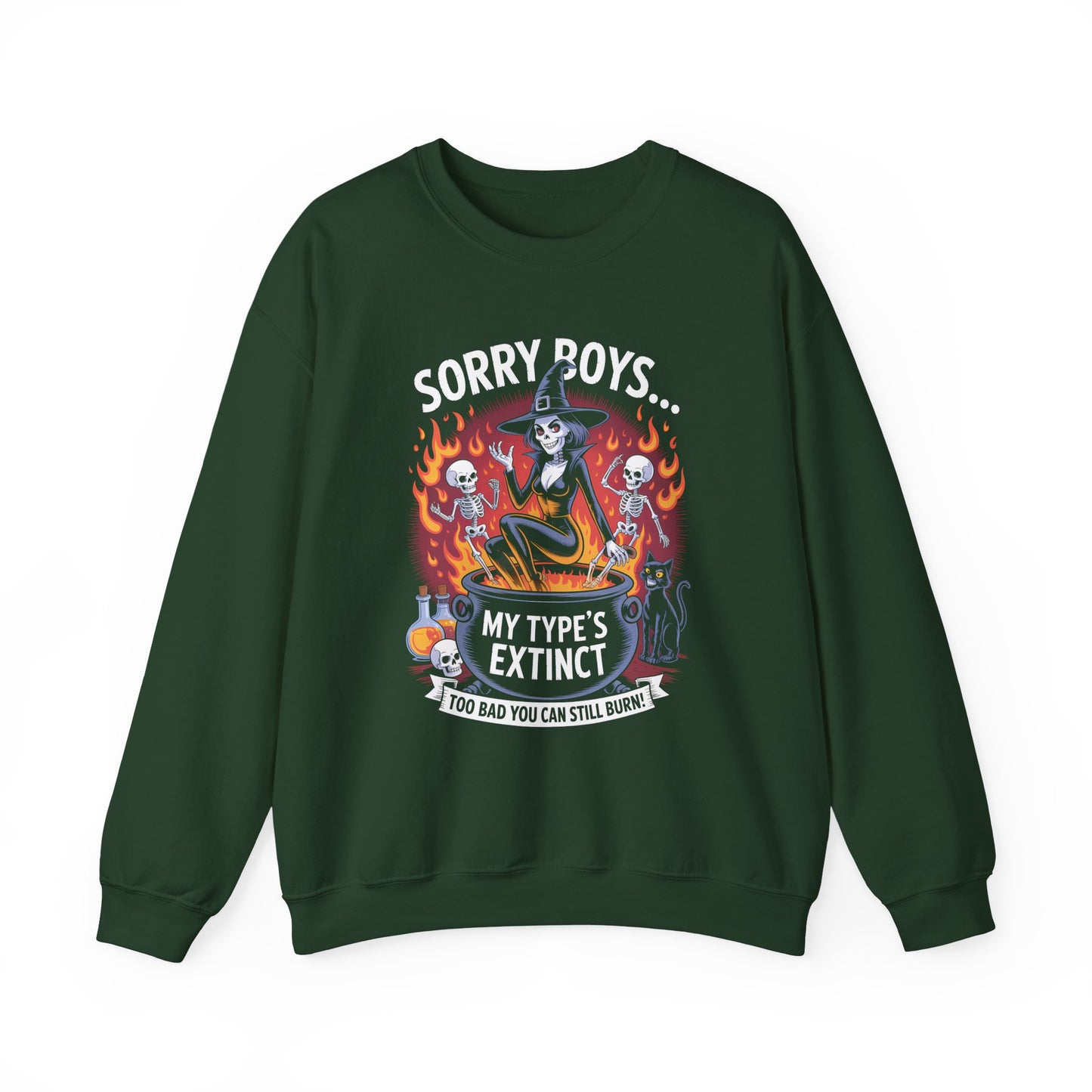 Sorry Boys Halloween Crewneck Sweatshirt - Samberule