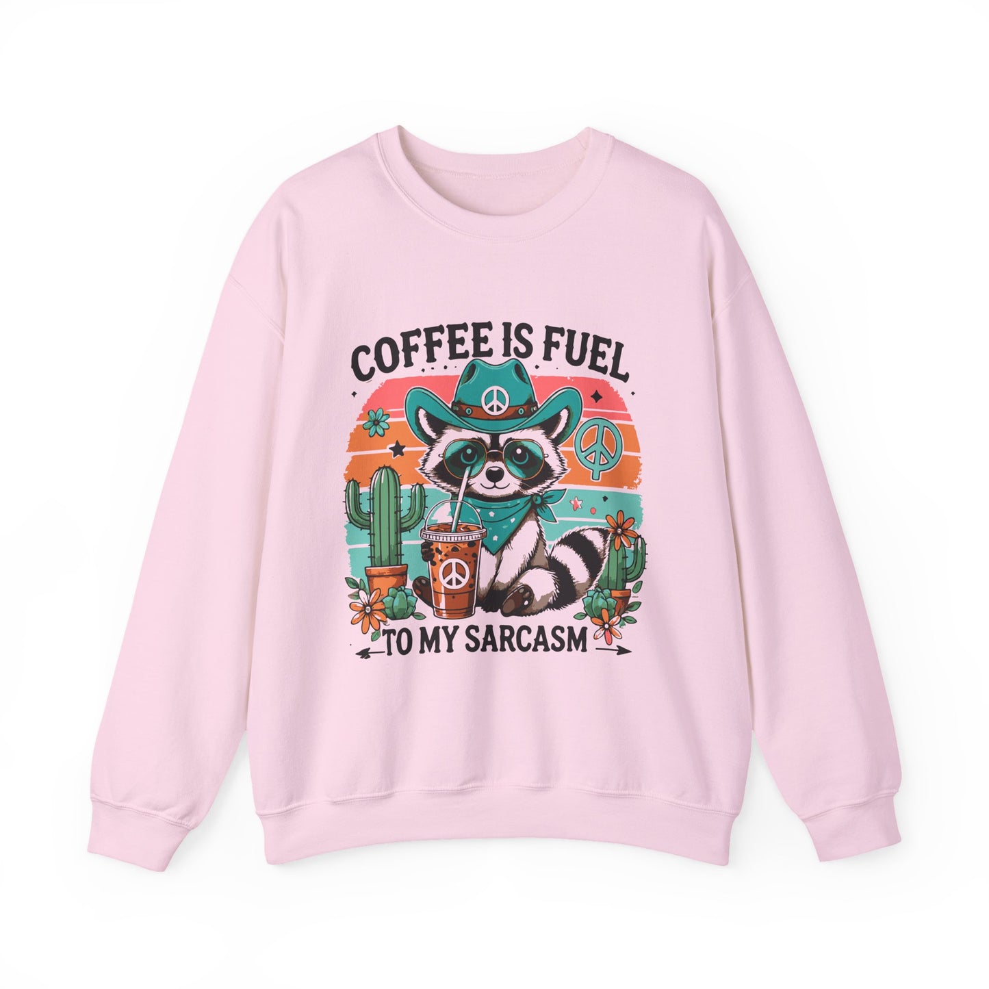 Coffee Is Fuel To My Sarcasm Crewneck Sweatshirt