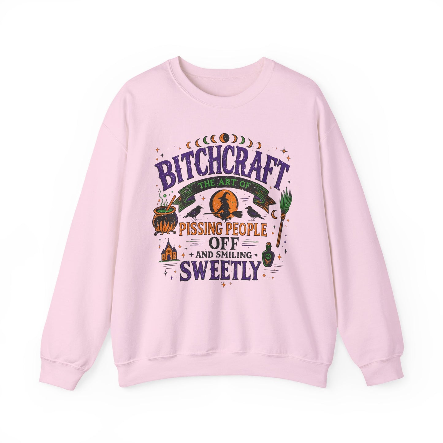 Bitchcraft Halloween Crewneck Sweatshirt - Samberule