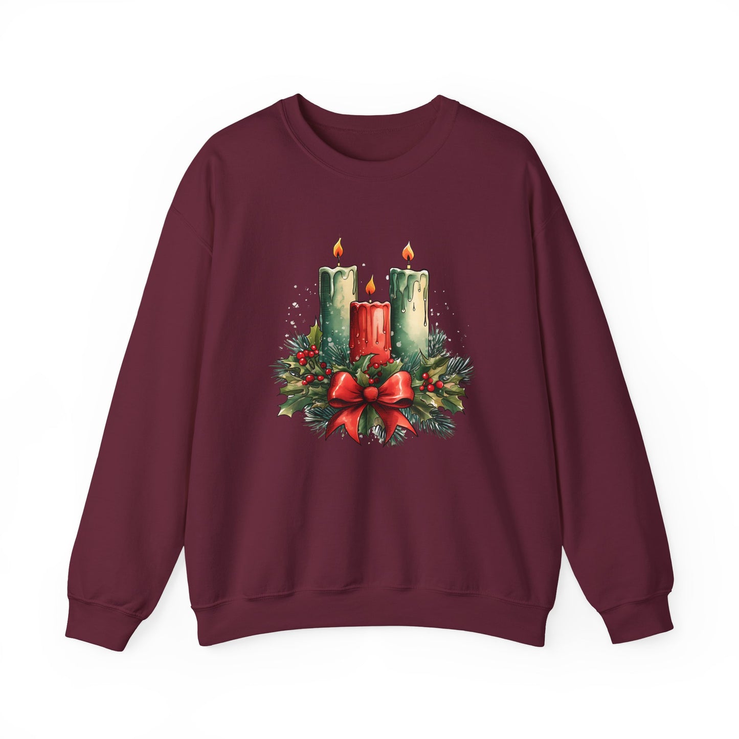 Holiday Candle Christmas Crewneck Sweatshirt