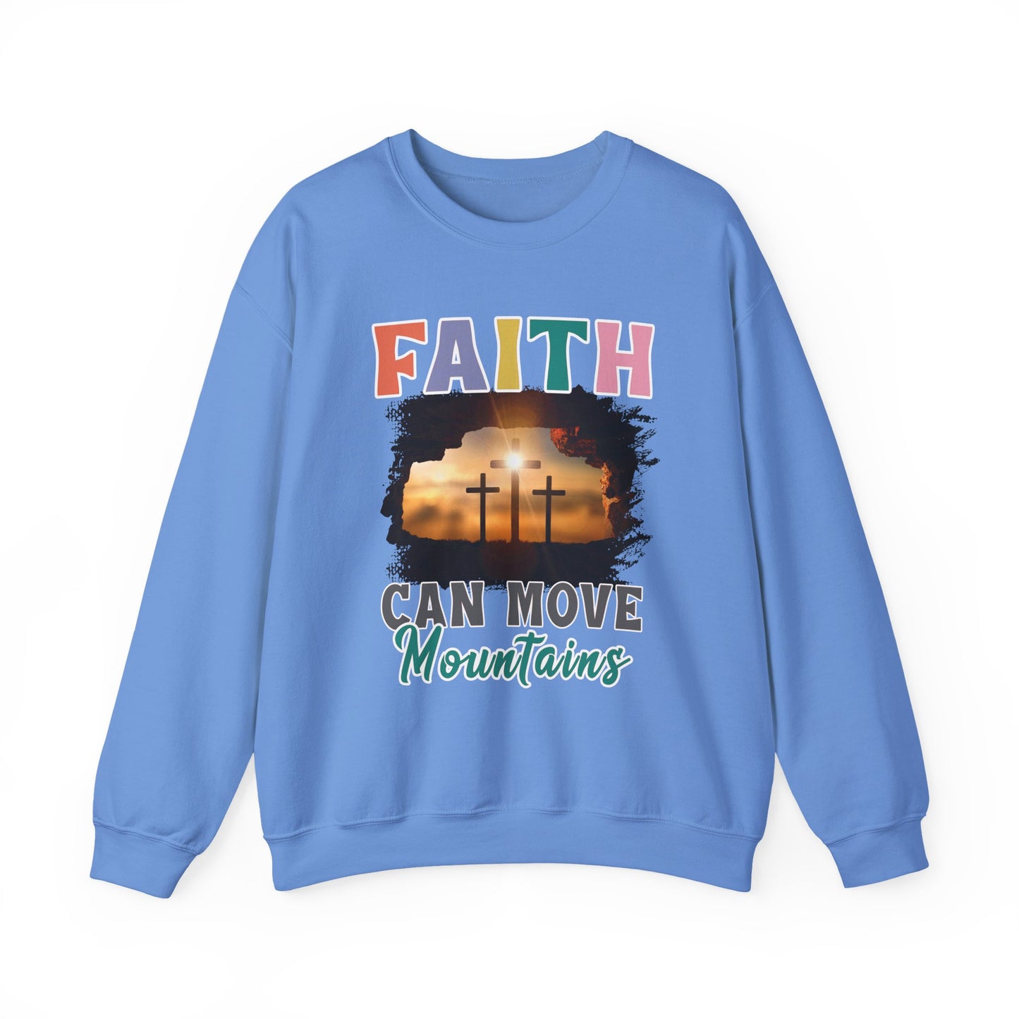 "Faith Can Move Mountain" Faith Crewneck Sweatshirt