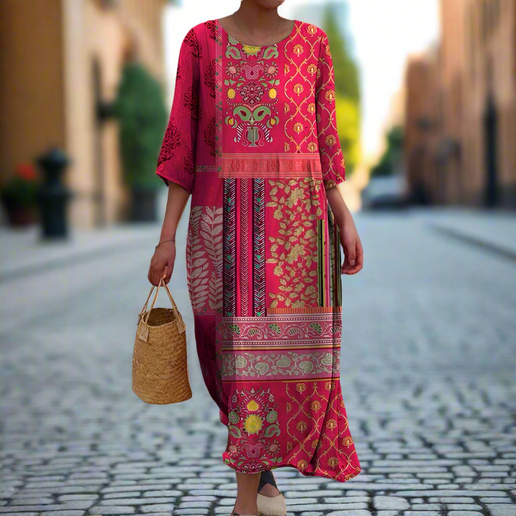 Sydney | Women’s Summer Ethnic Bohemian Maxi Dress - Samberule
