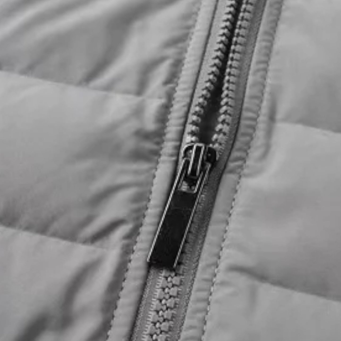 Men's Quilted Hooded Down Jacket – Spliced Design