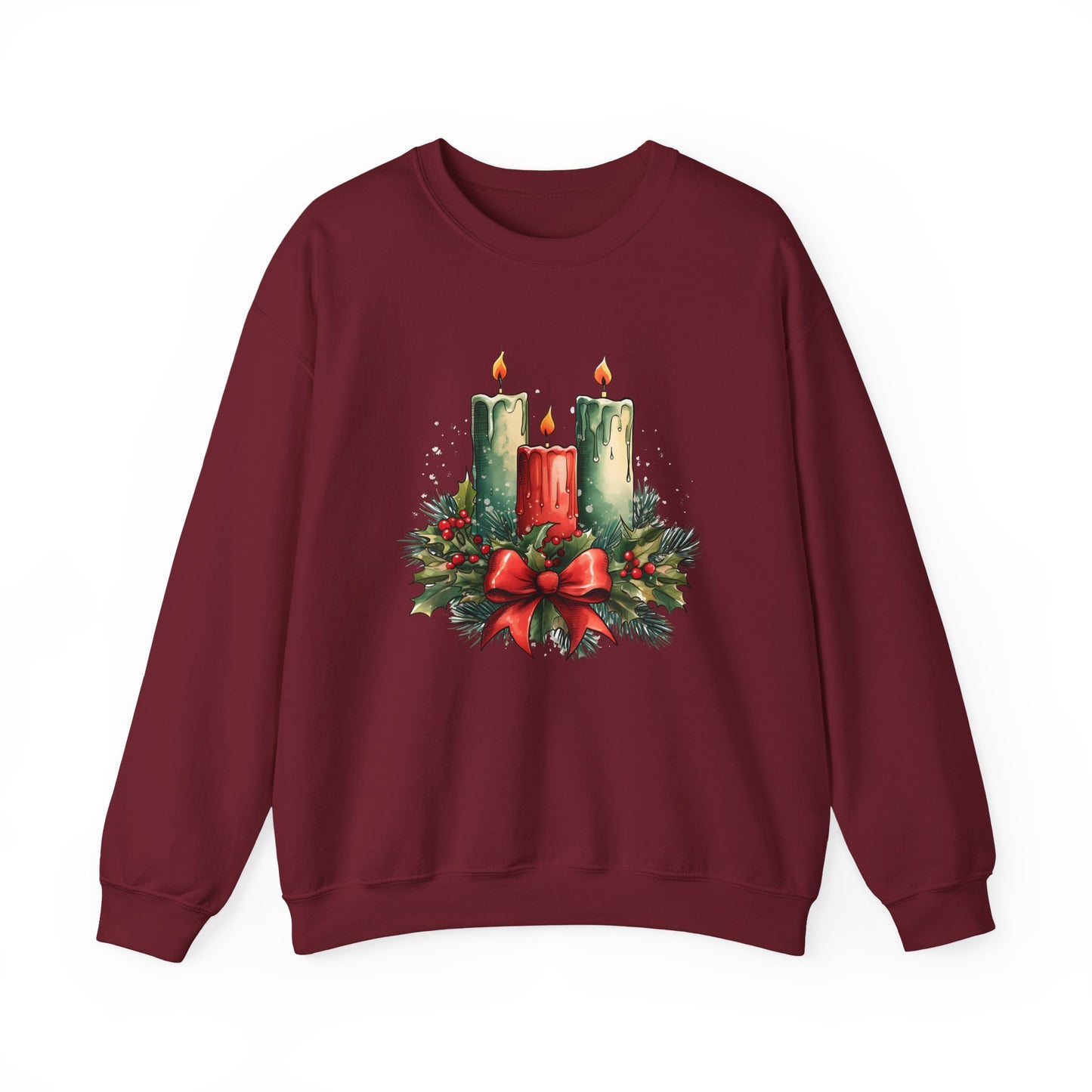 Holiday Candle Christmas Crewneck Sweatshirt