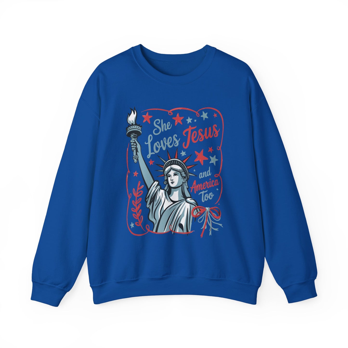 She Loves Jesus Faith Crewneck Sweatshirt