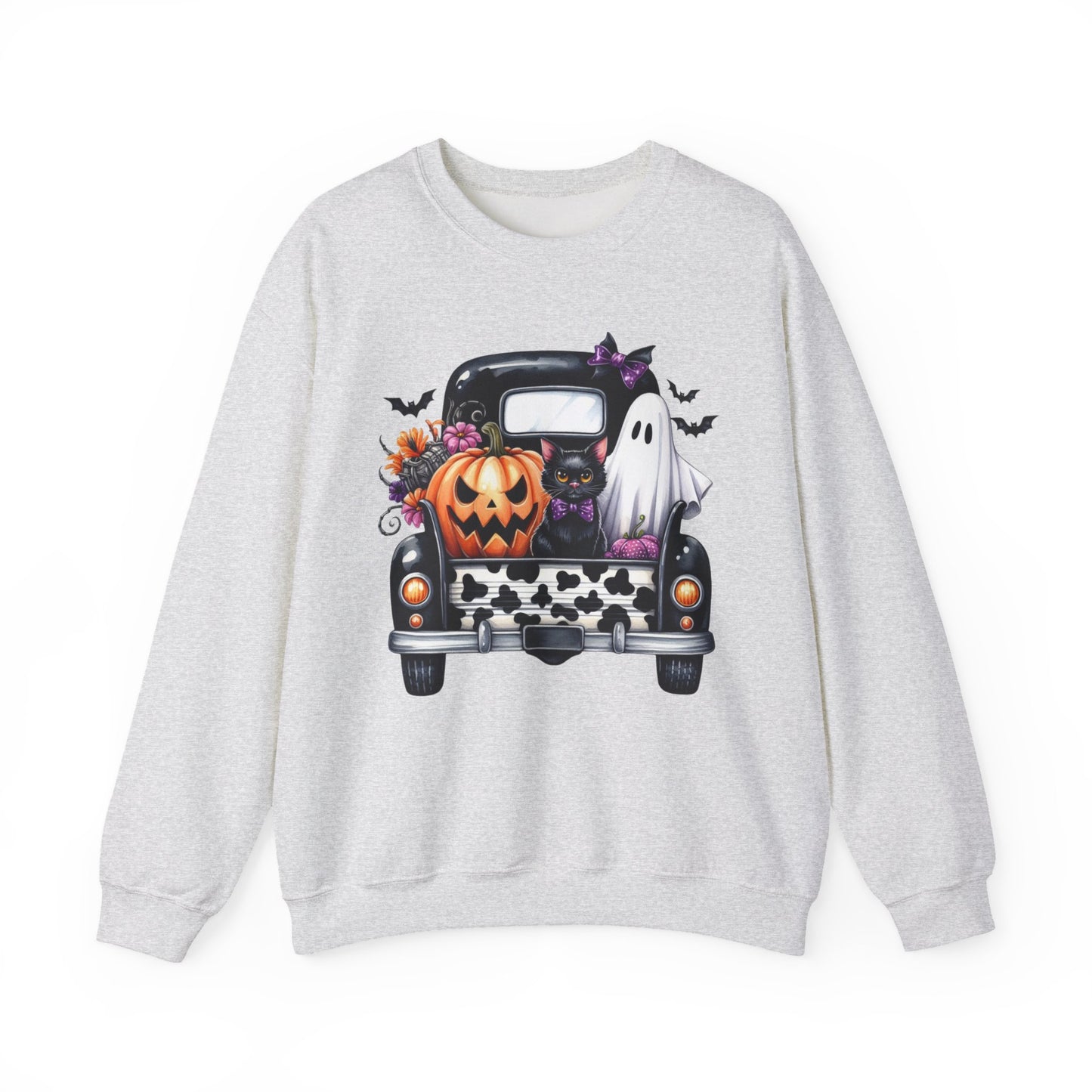 Vintage Truck Halloween Crewneck Sweatshirt - Samberule