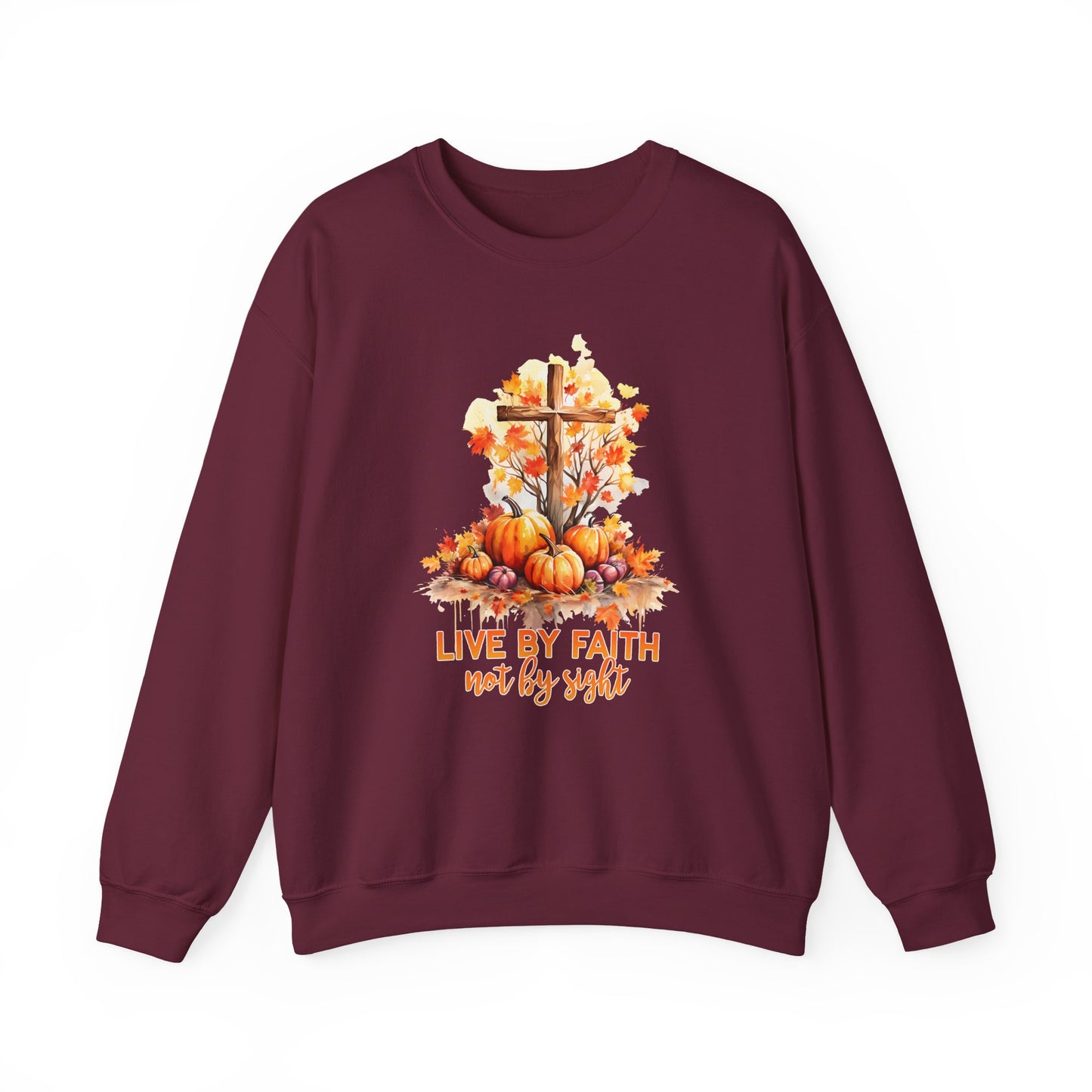 "Live by Faith Not By Sight" Faith Crewneck Sweatshirt
