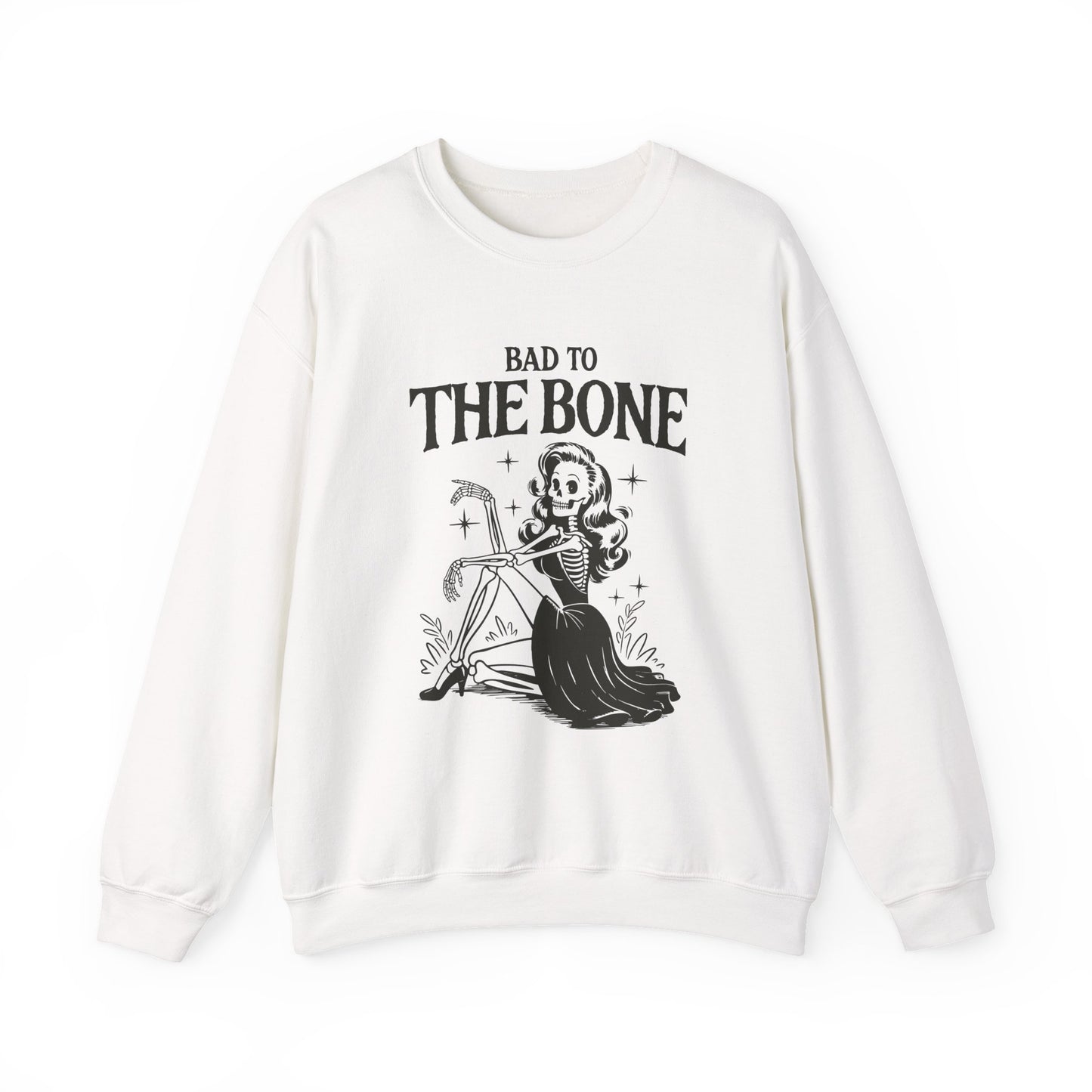 Bad to the Bone Halloween Crewneck Sweatshirt - Samberule