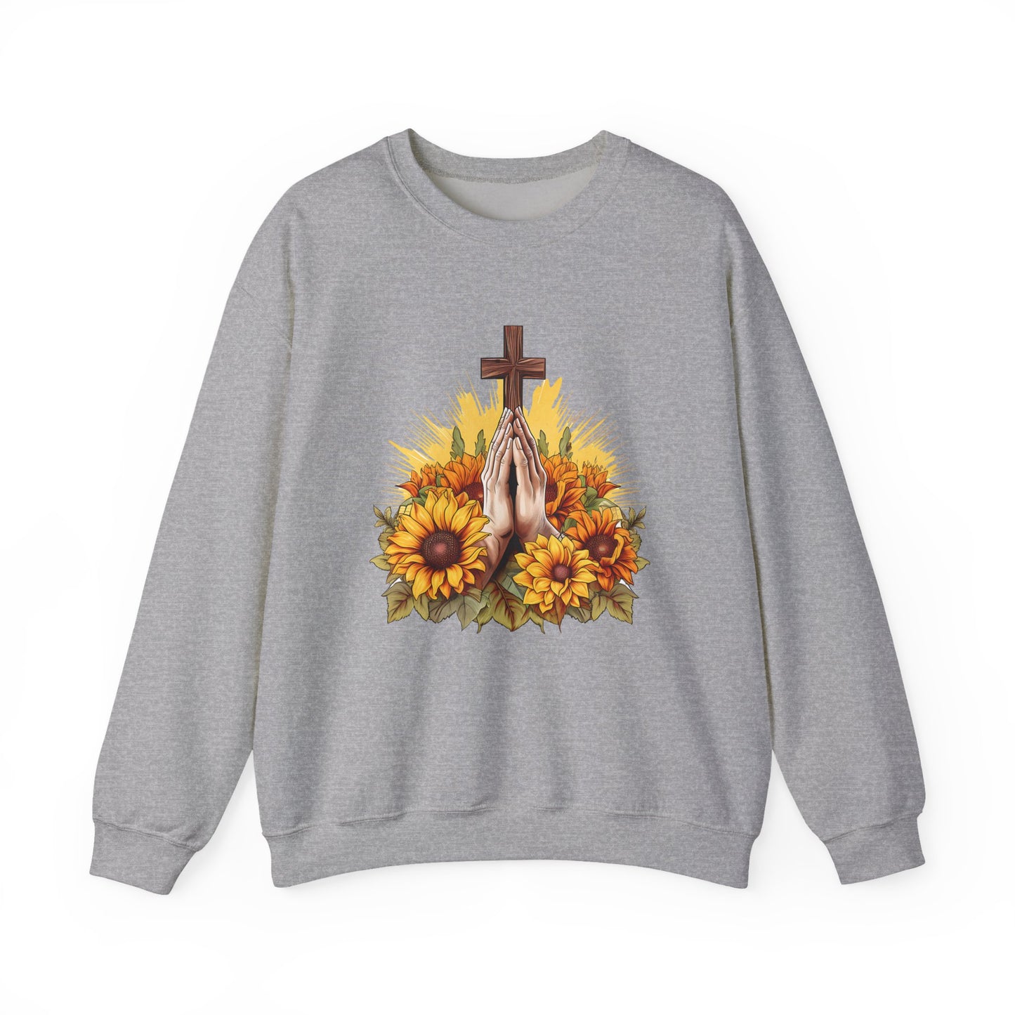 Praying Hands Faith Crewneck Sweatshirt