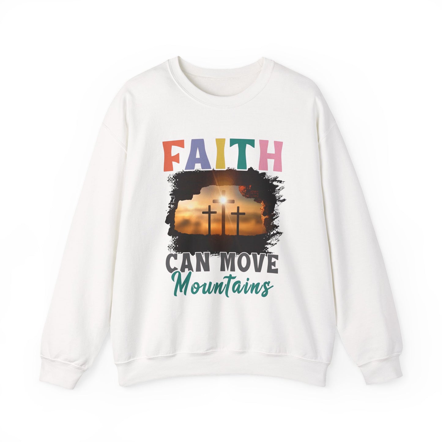 "Faith Can Move Mountain" Faith Crewneck Sweatshirt