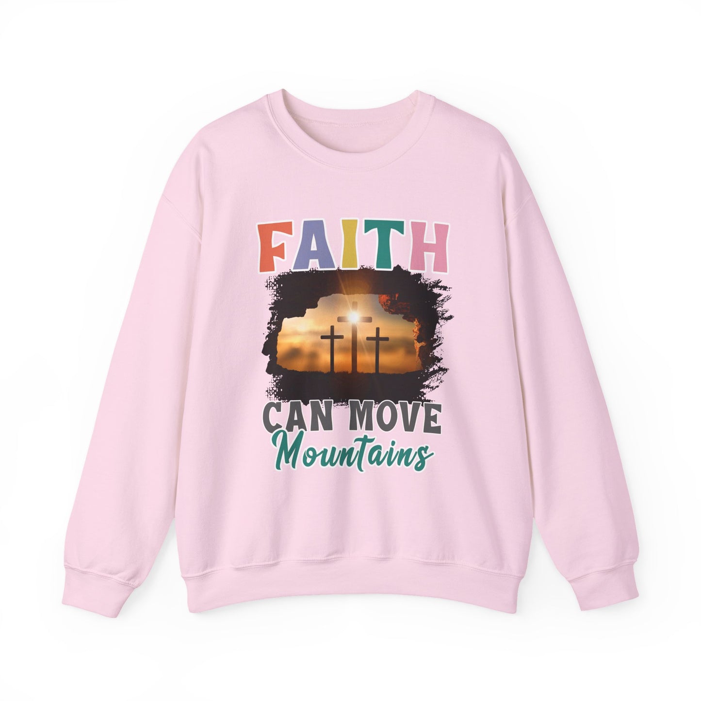 "Faith Can Move Mountain" Faith Crewneck Sweatshirt