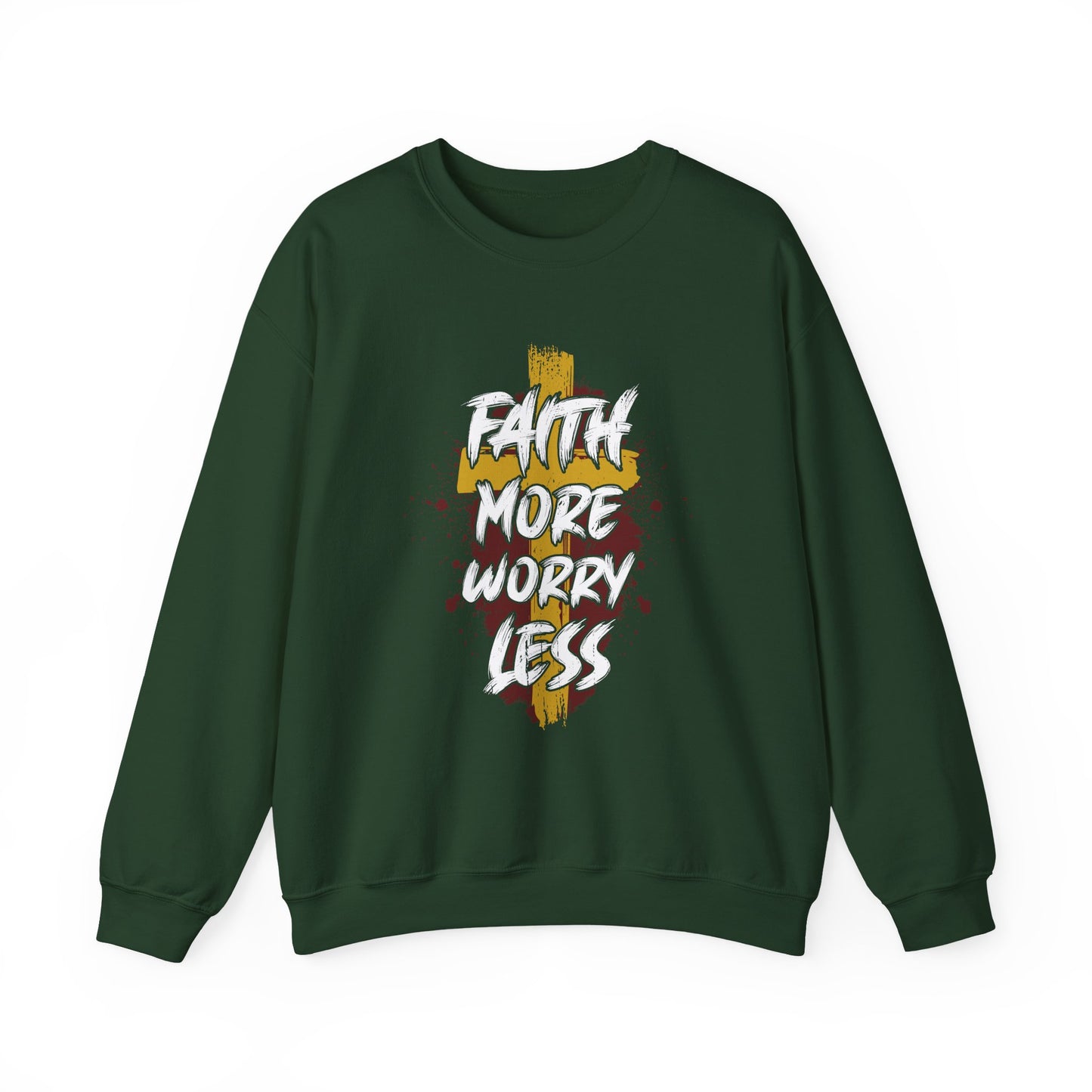 "Faith More Worry Less" Faith Crewneck Sweatshirt