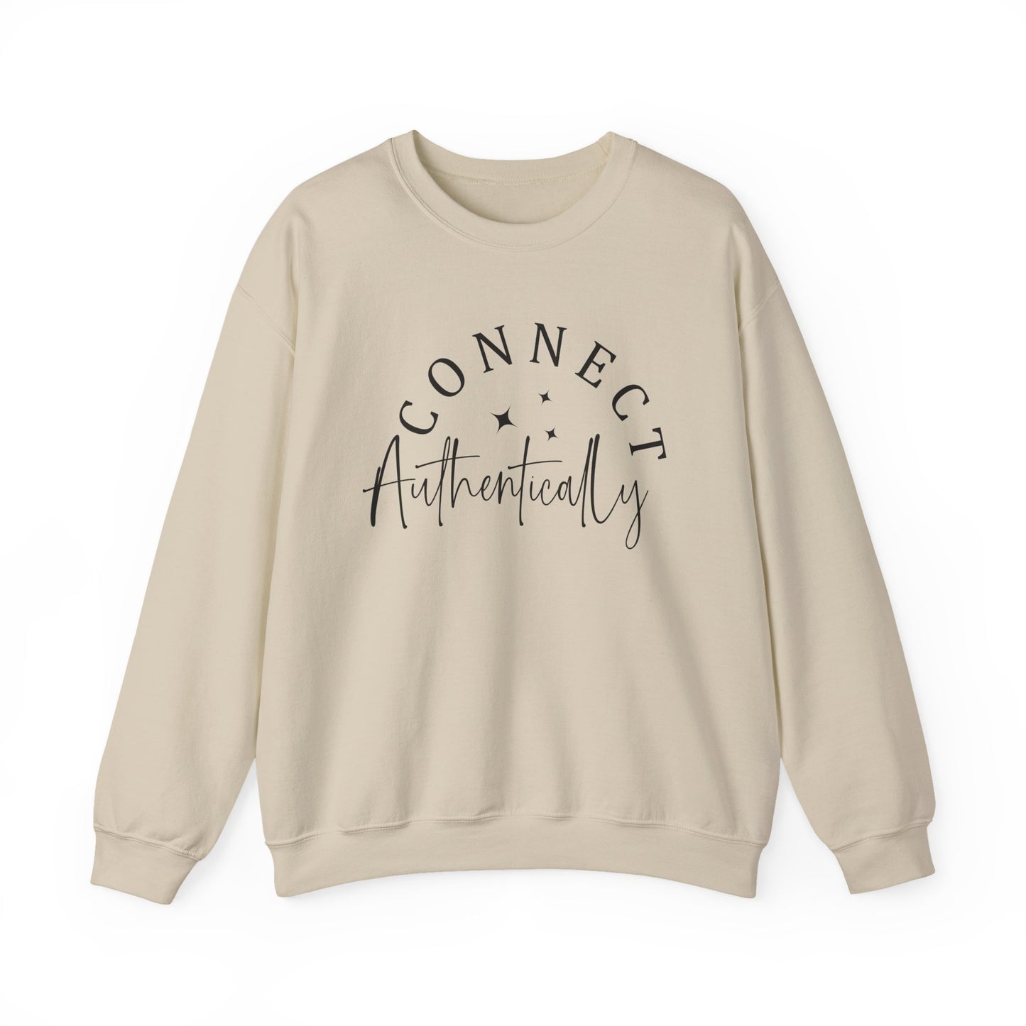 "Connect Authentically" Mental Health Crewneck Sweatshirt