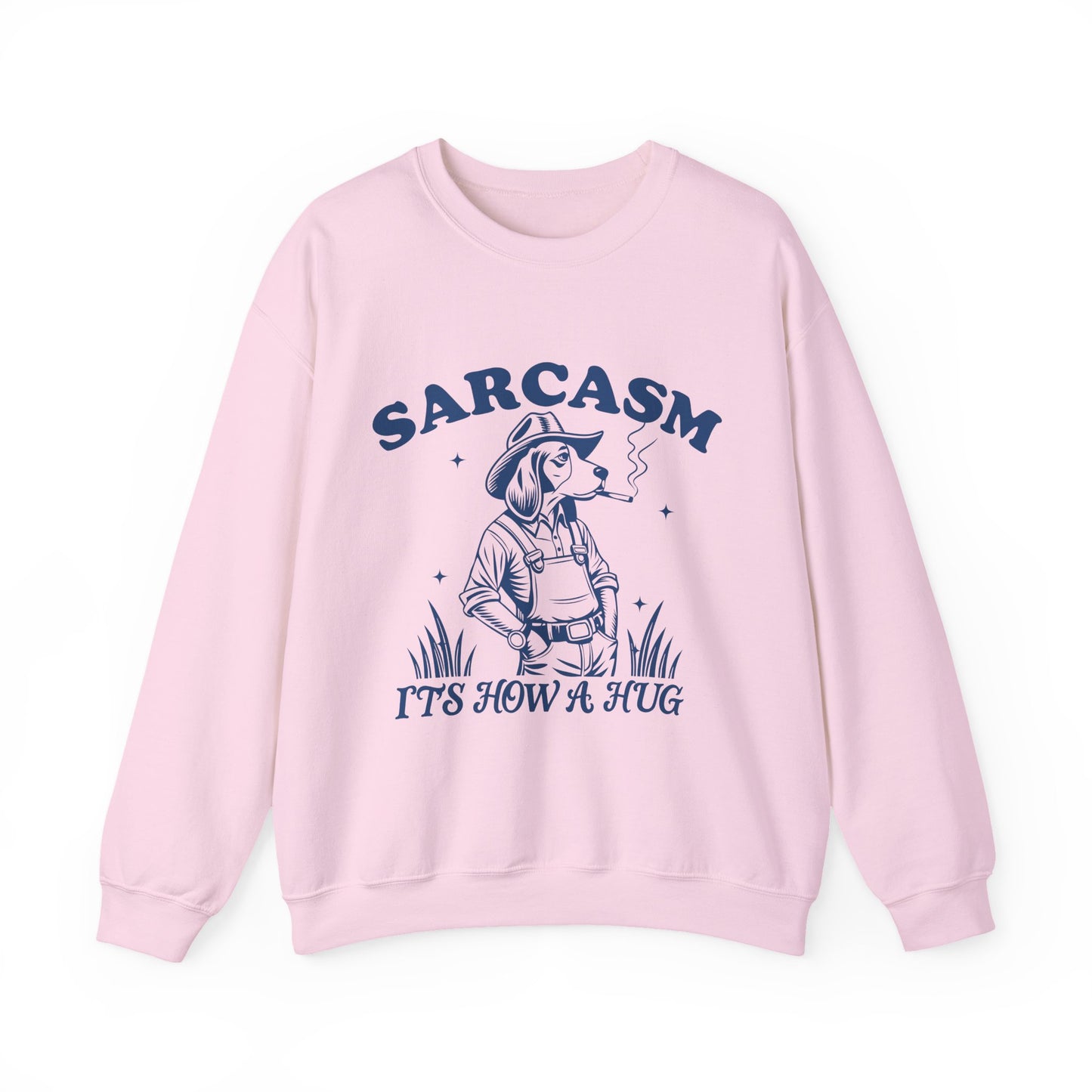 Sarcastic Dog Sarcasm Crewneck Sweatshirt