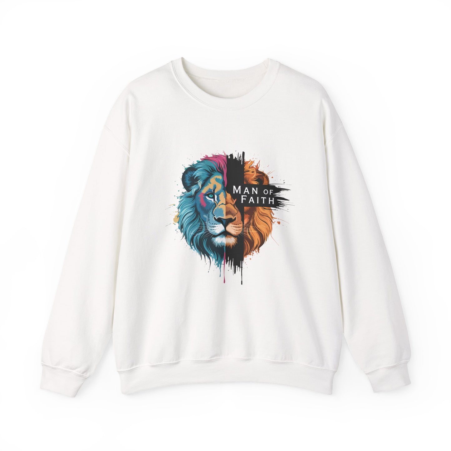Men Of Faith Bold Lion Faith Crewneck Sweatshirt