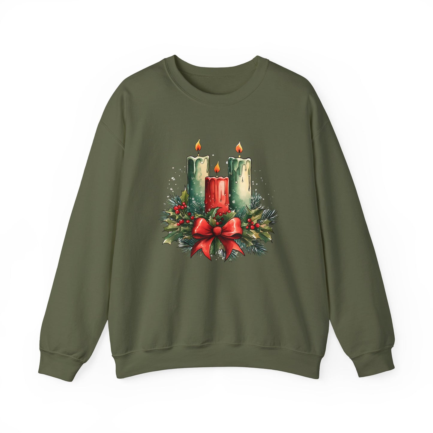 Holiday Candle Christmas Crewneck Sweatshirt