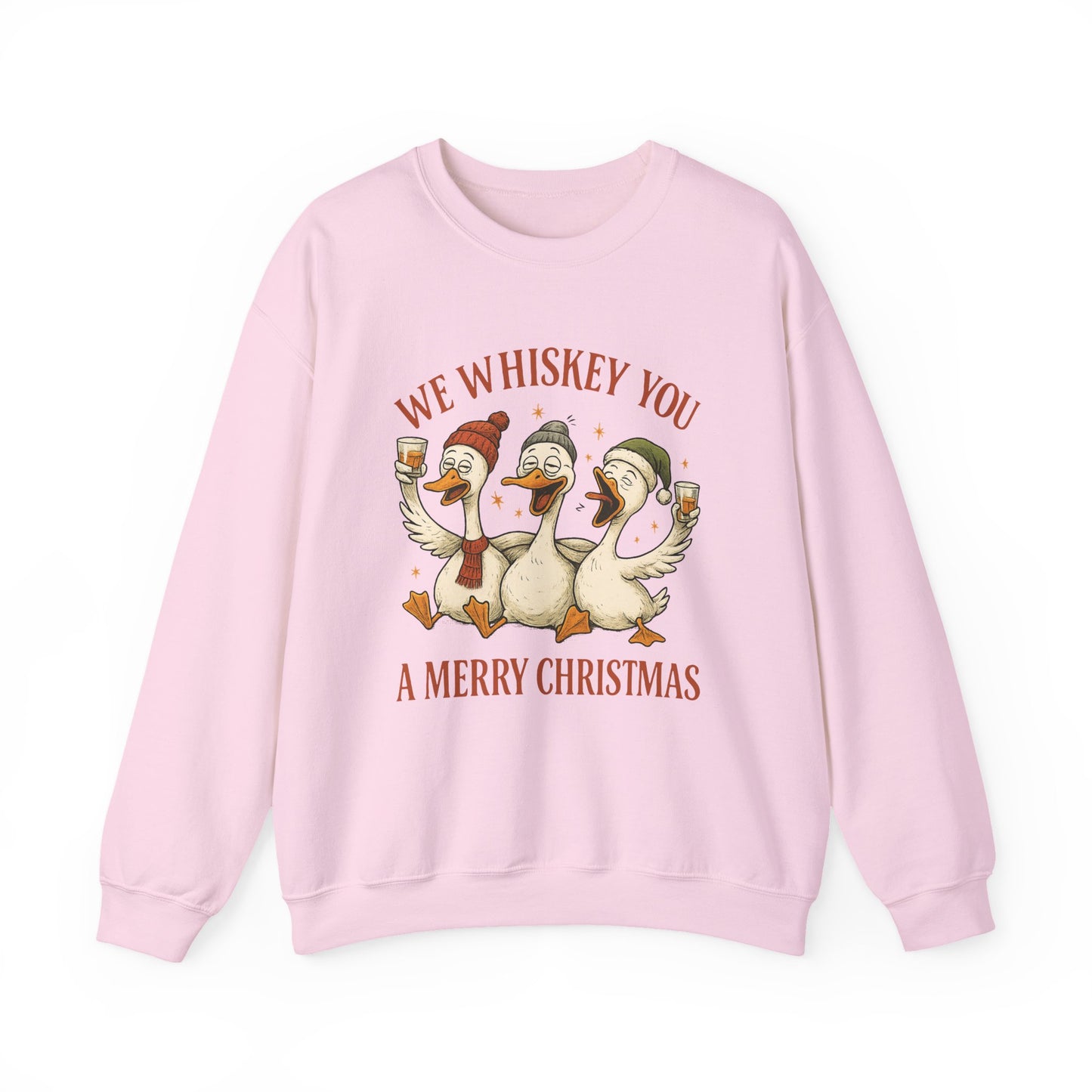 We Whiskey You A Merry Christmas Crewneck Sweatshirt - Samberule