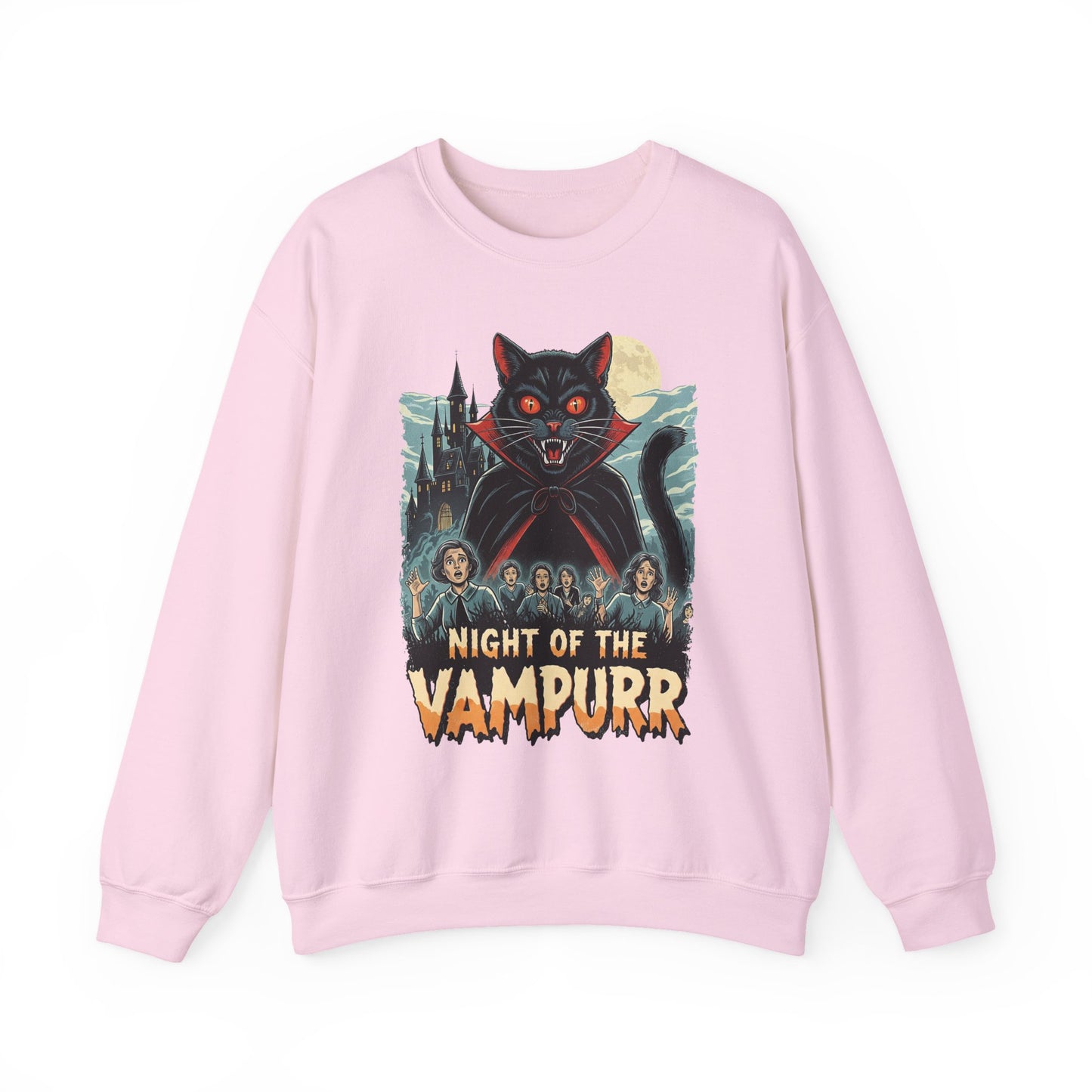 Night of the Vampurr Halloween Crewneck Sweatshirt - Samberule