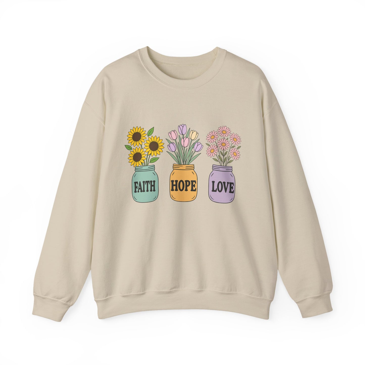 'Faith Hope Love' Mental Health Crewneck Sweatshirt