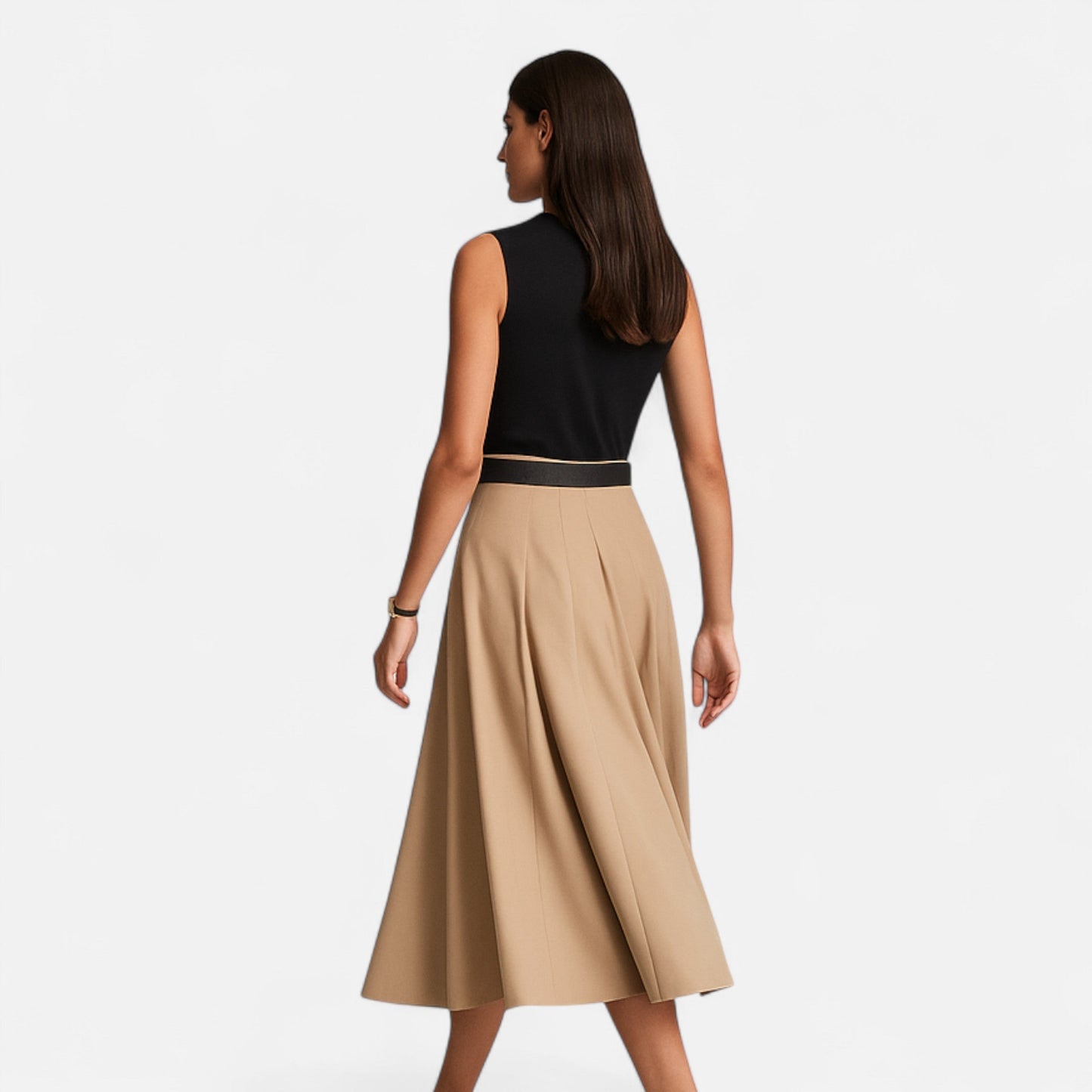 Women’s Knitted Midi Dress with belt - Samberule